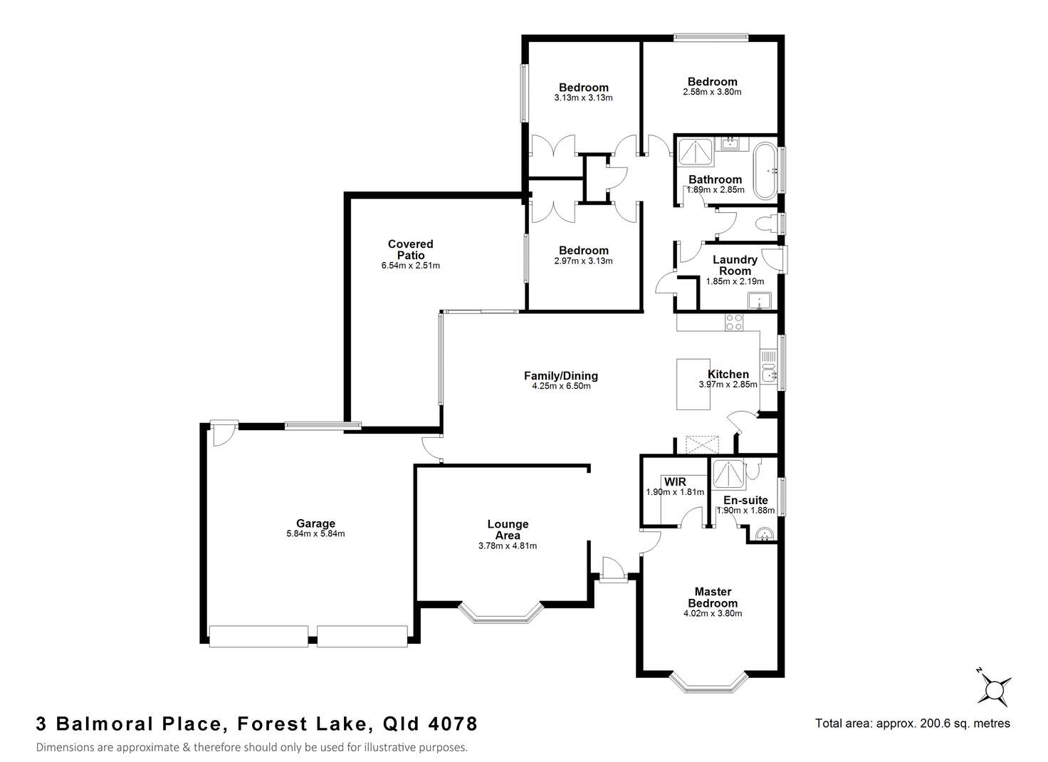 Floorplan of Homely house listing, 3 Balmoral Place, Forest Lake QLD 4078