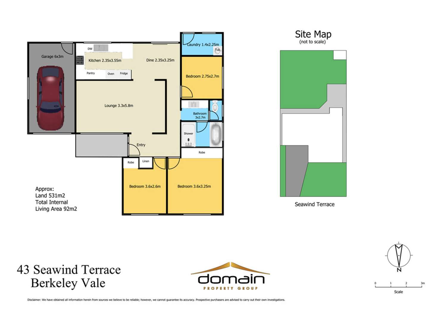 Floorplan of Homely house listing, 43 Seawind Terrace, Berkeley Vale NSW 2261