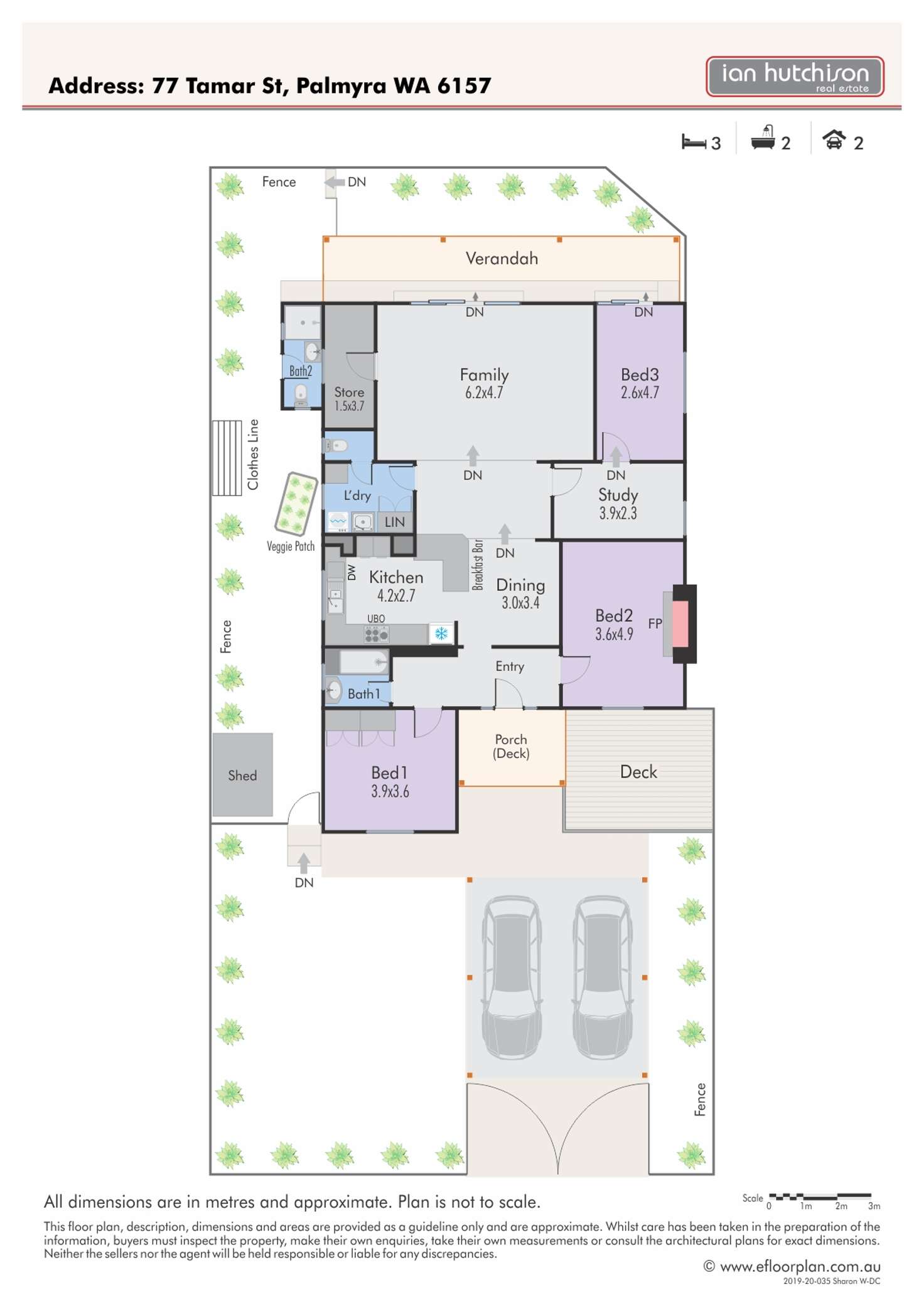 Floorplan of Homely house listing, 77 Tamar St, Palmyra WA 6157