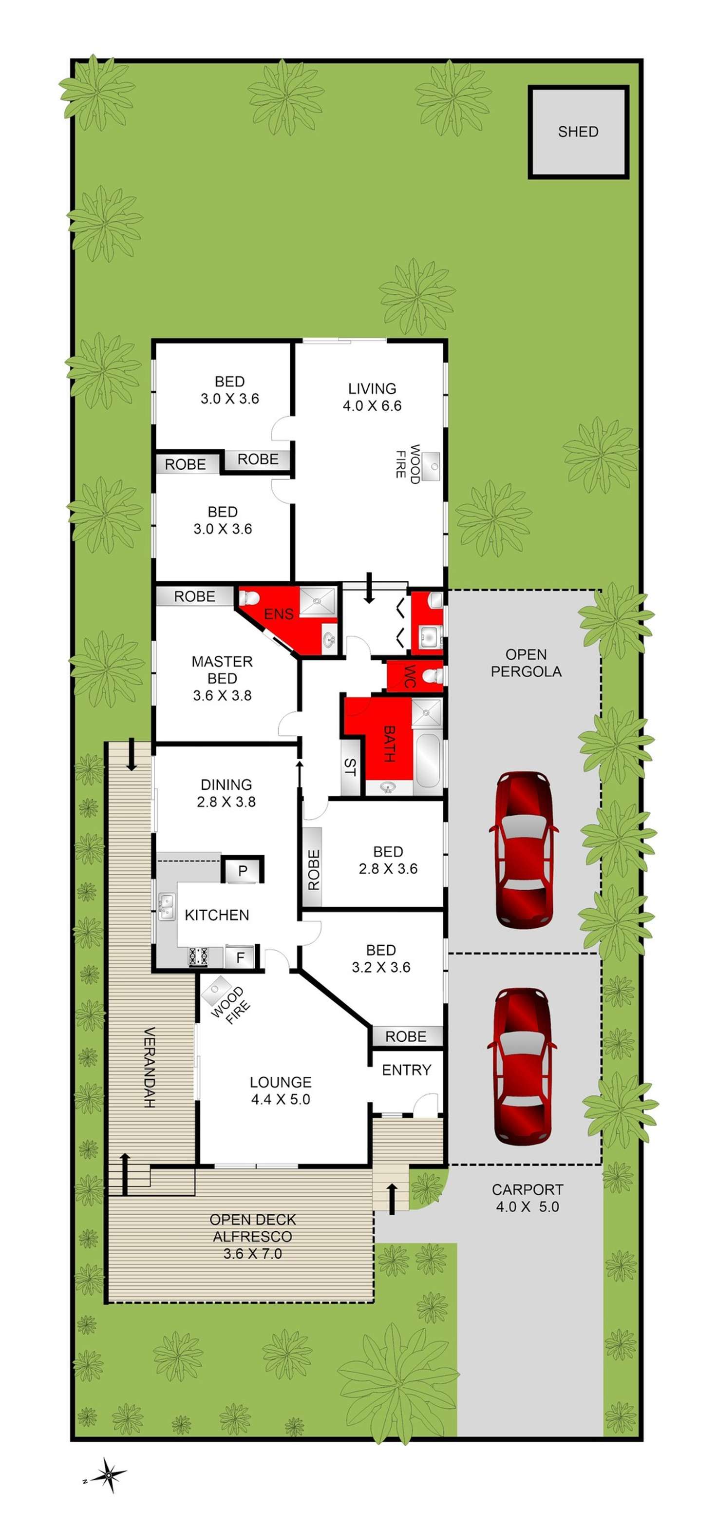 Floorplan of Homely house listing, 27 Jetty Road, Clifton Springs VIC 3222