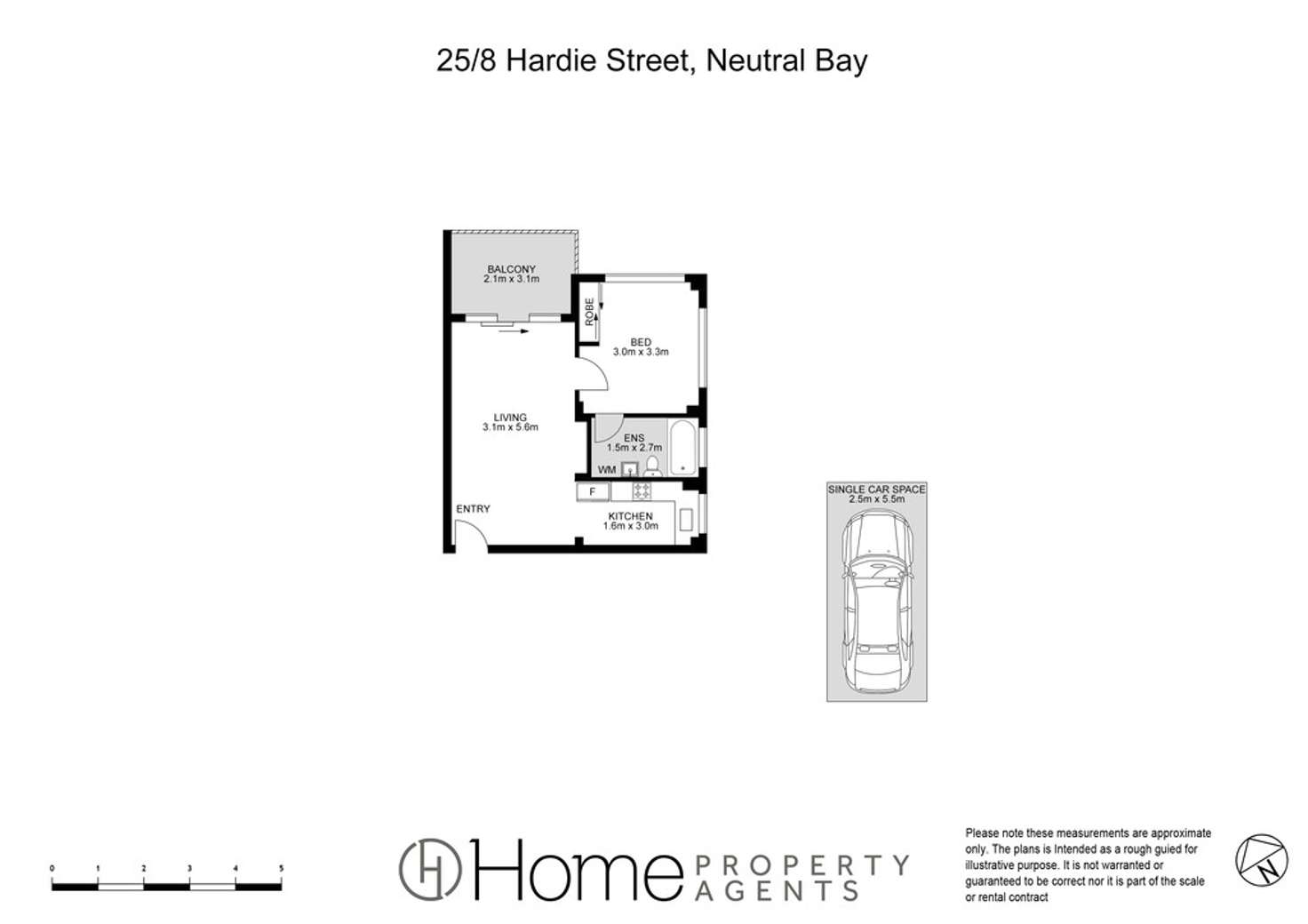 Floorplan of Homely apartment listing, 25/6-8 Hardie Street, Neutral Bay NSW 2089
