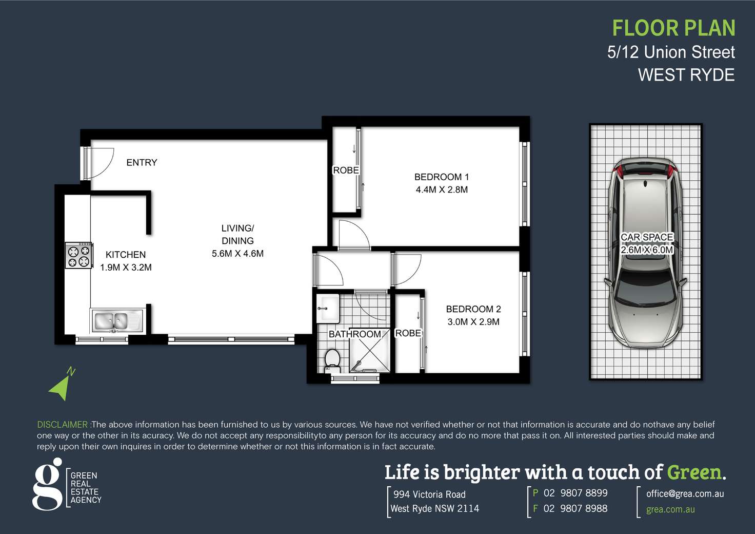 Floorplan of Homely apartment listing, 5/12 Union Street, West Ryde NSW 2114