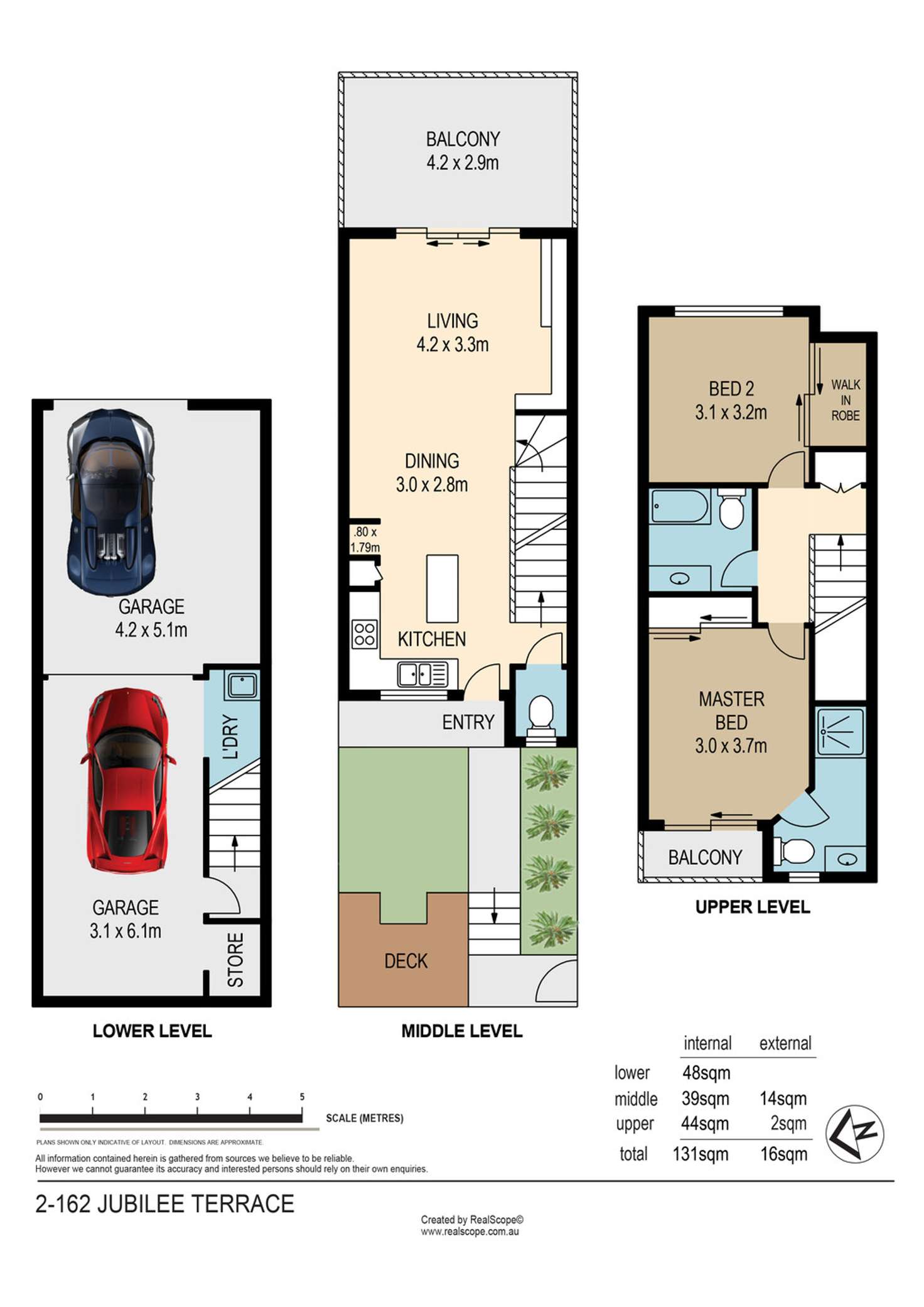 Floorplan of Homely townhouse listing, 2/162 Jubilee Terrace, Bardon QLD 4065