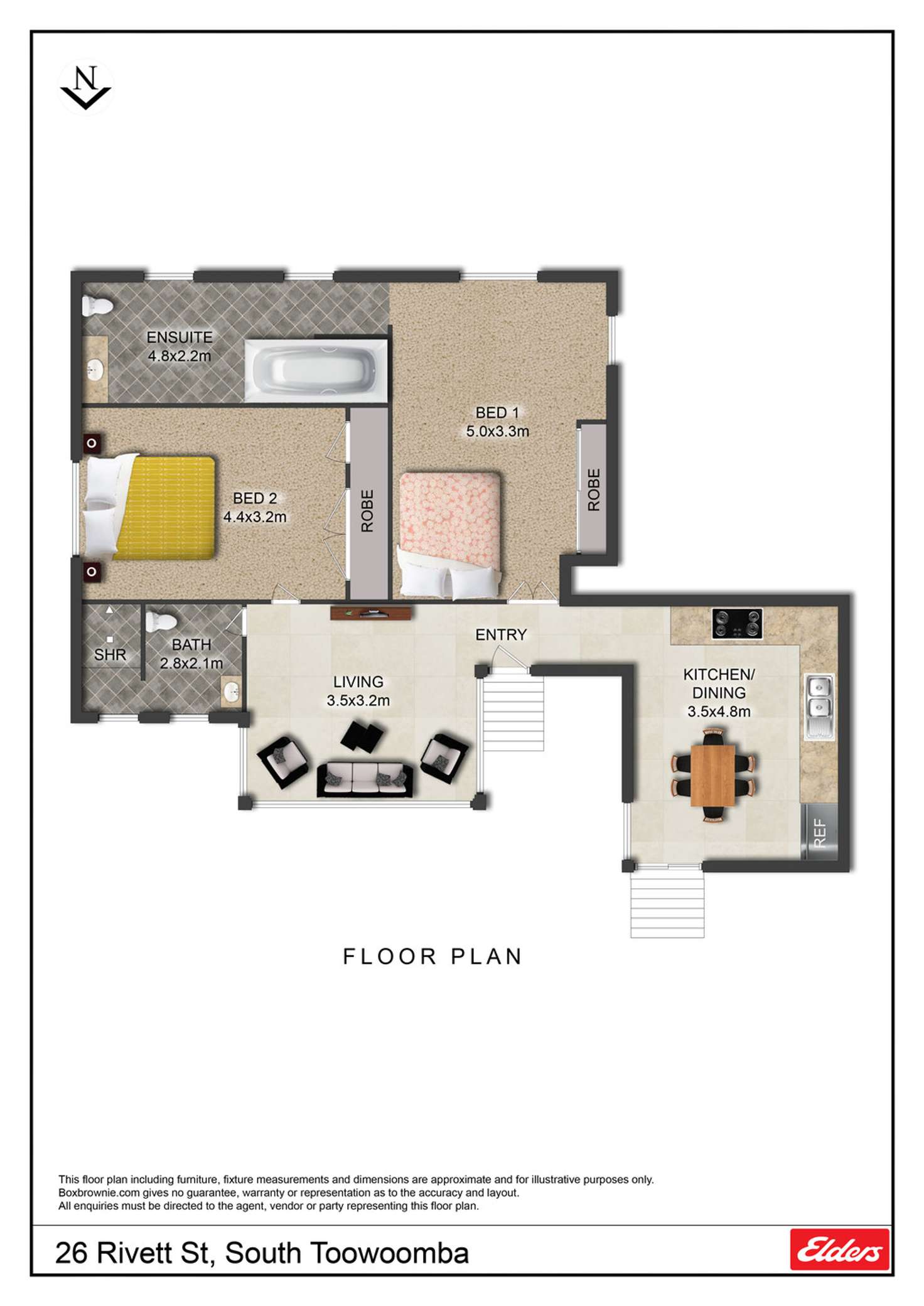 Floorplan of Homely house listing, 26 Rivett Street, South Toowoomba QLD 4350