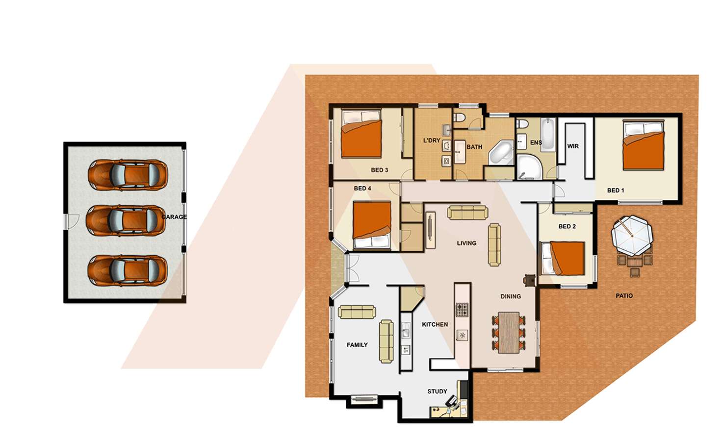 Floorplan of Homely house listing, 231-241 Mona Drive, Jimboomba QLD 4280