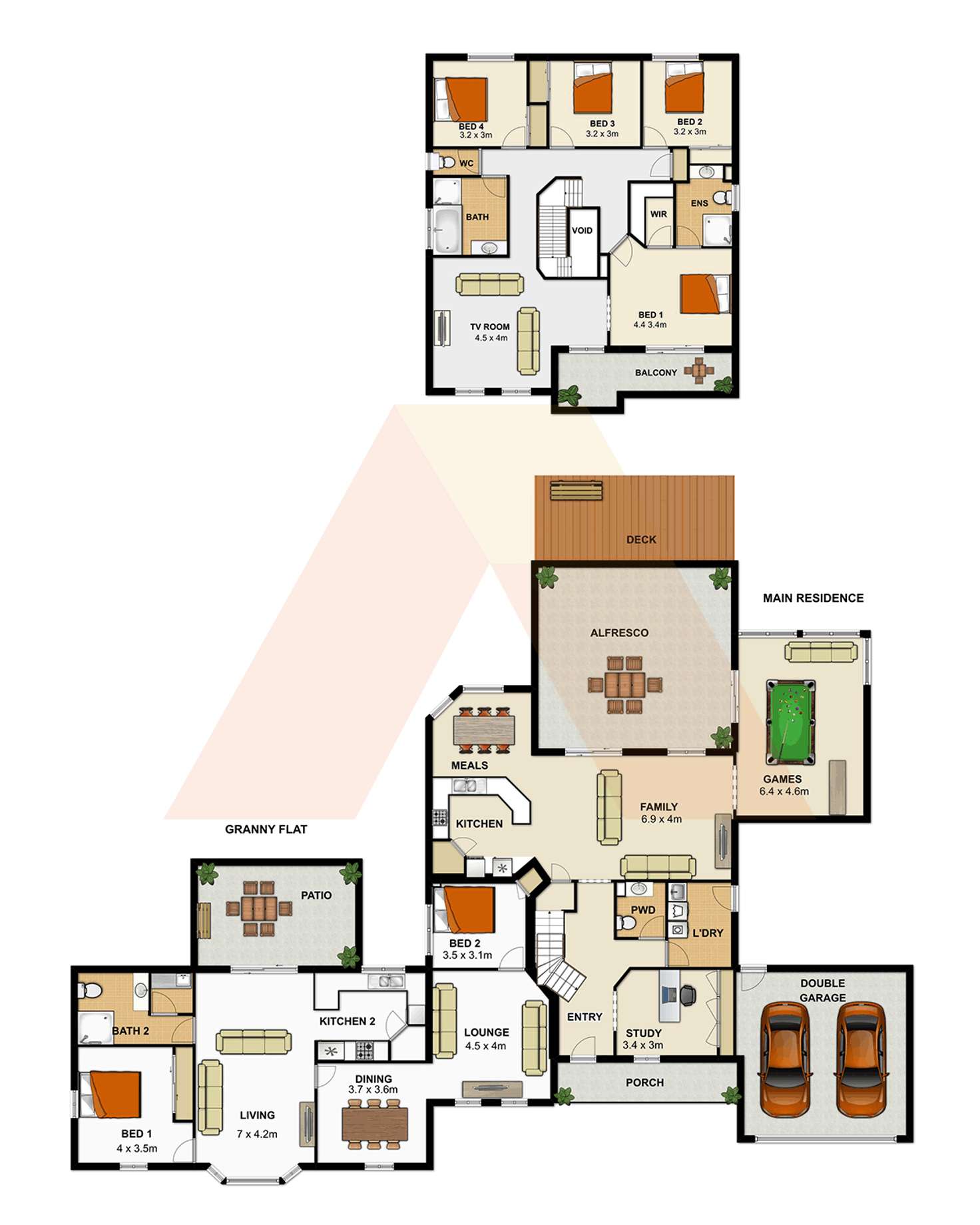 Floorplan of Homely house listing, 1 Yarra Glen Rise, Jimboomba QLD 4280