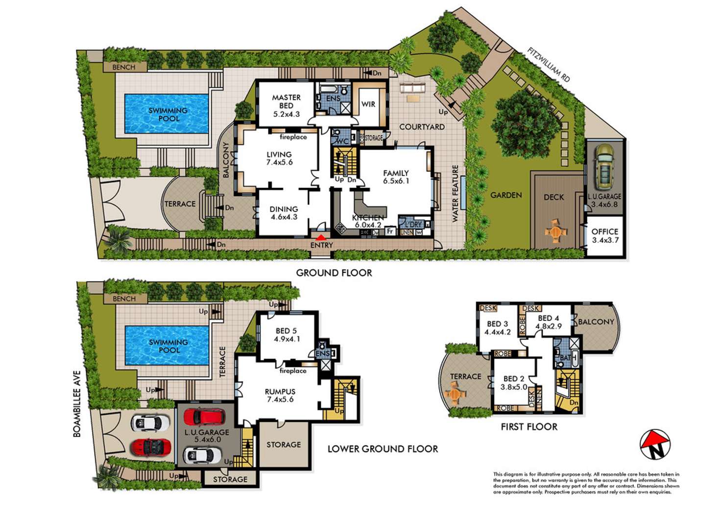 Floorplan of Homely house listing, 19 Boambillee Avenue, Vaucluse NSW 2030