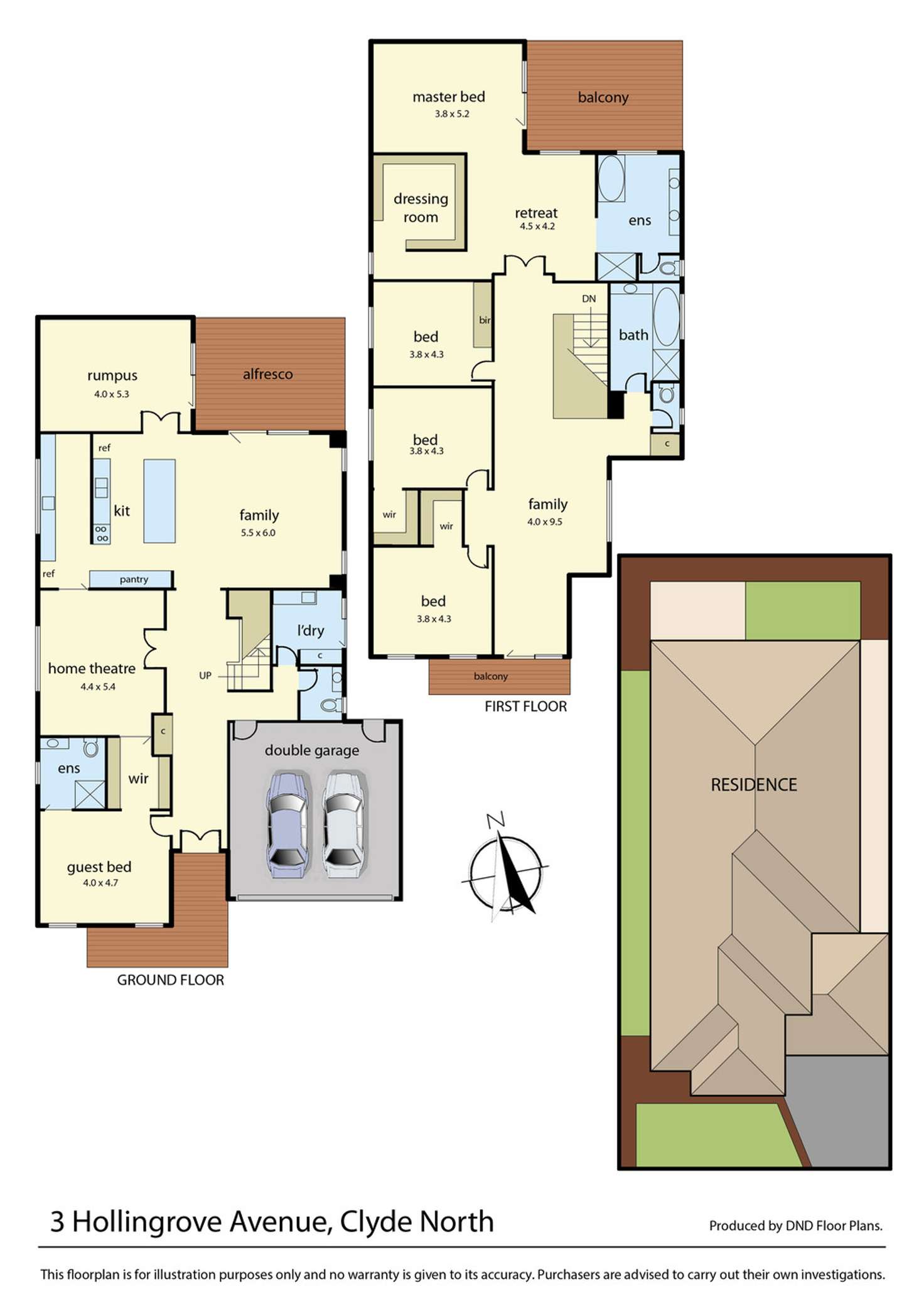 Floorplan of Homely house listing, 3 Hollingrove Avenue, Clyde North VIC 3978