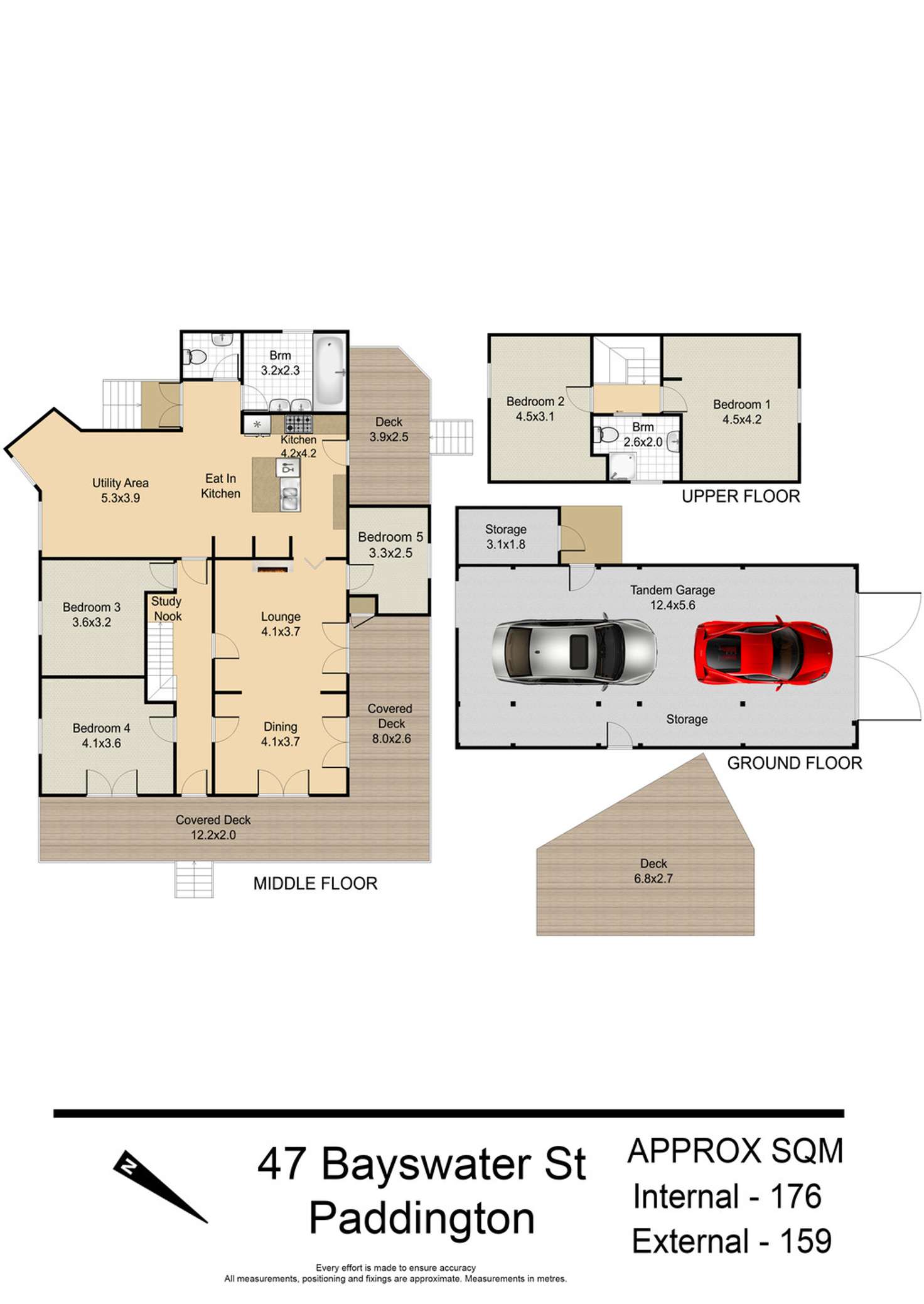 Floorplan of Homely house listing, 47 Bayswater Street, Paddington QLD 4064