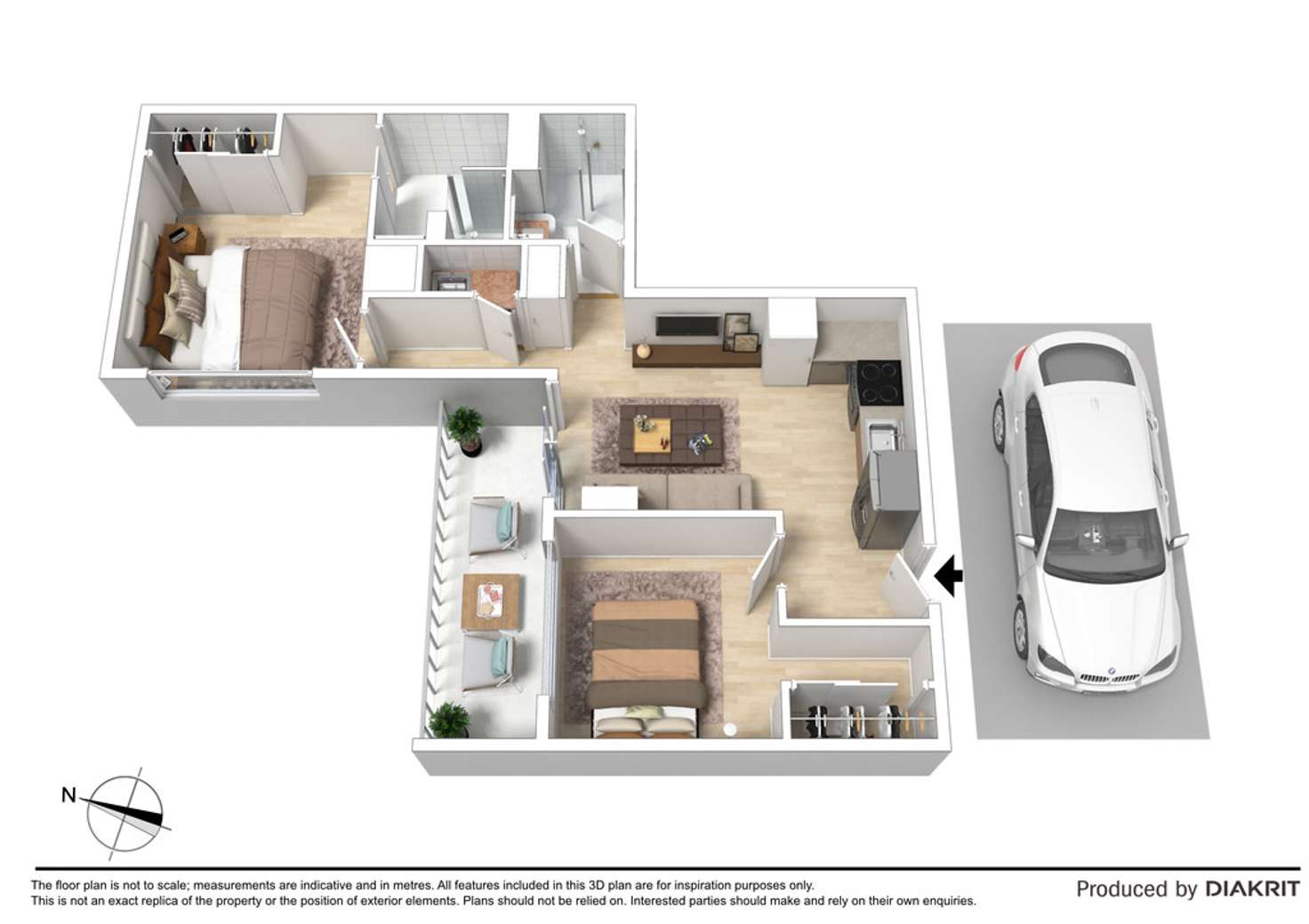 Floorplan of Homely apartment listing, 212/1 Queen Street, Blackburn VIC 3130
