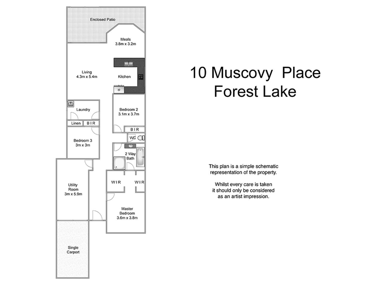 Floorplan of Homely house listing, 10 Muscovy place, Forest Lake QLD 4078