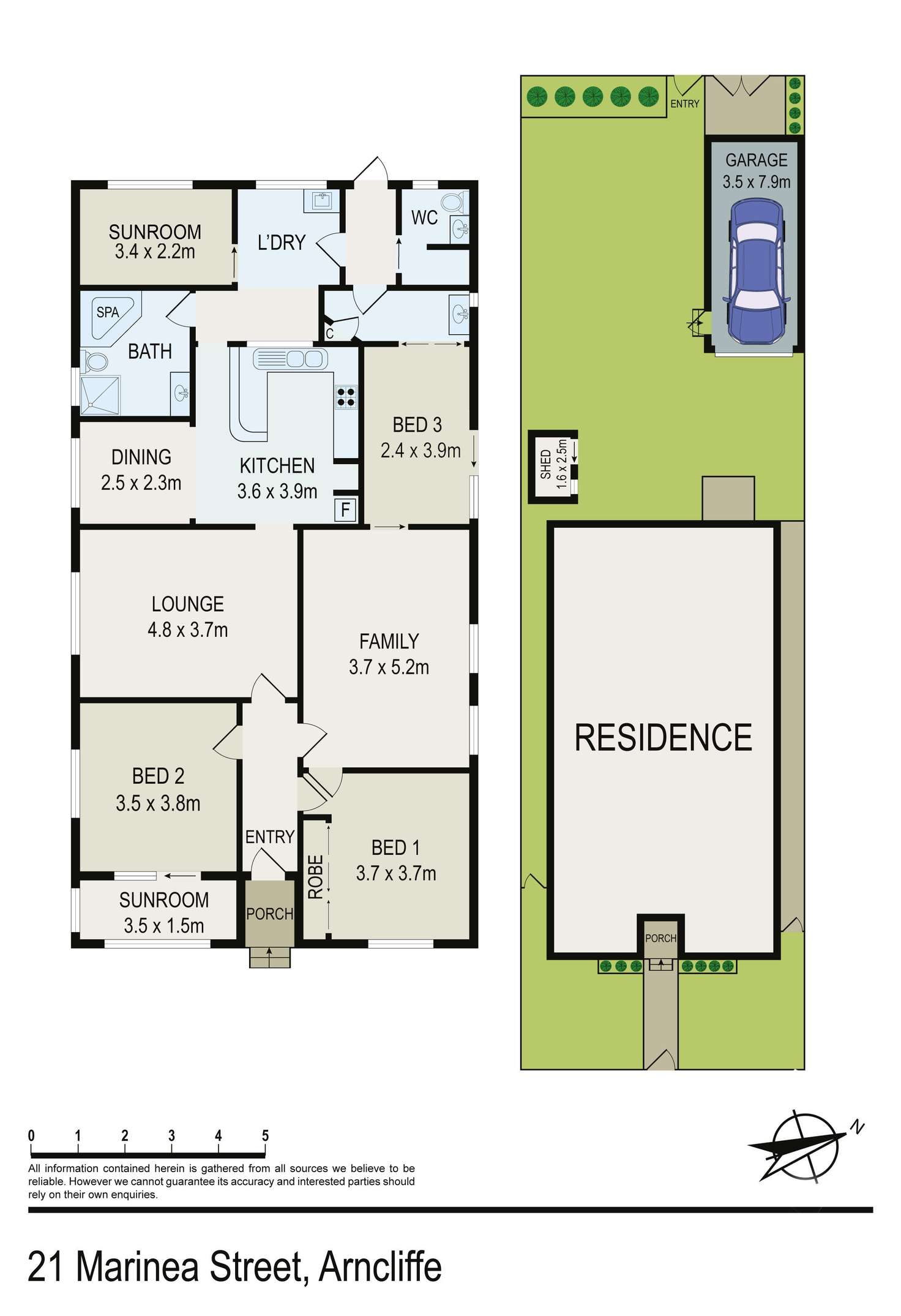 Floorplan of Homely house listing, 21 Marinea Street, Arncliffe NSW 2205