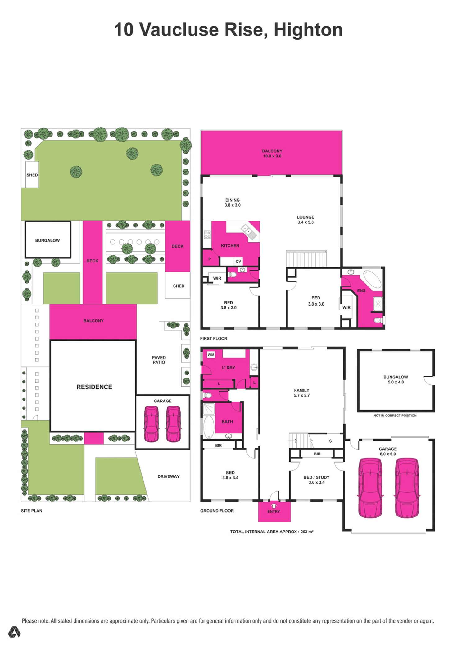 Floorplan of Homely house listing, 10 Vaucluse Rise, Highton VIC 3216