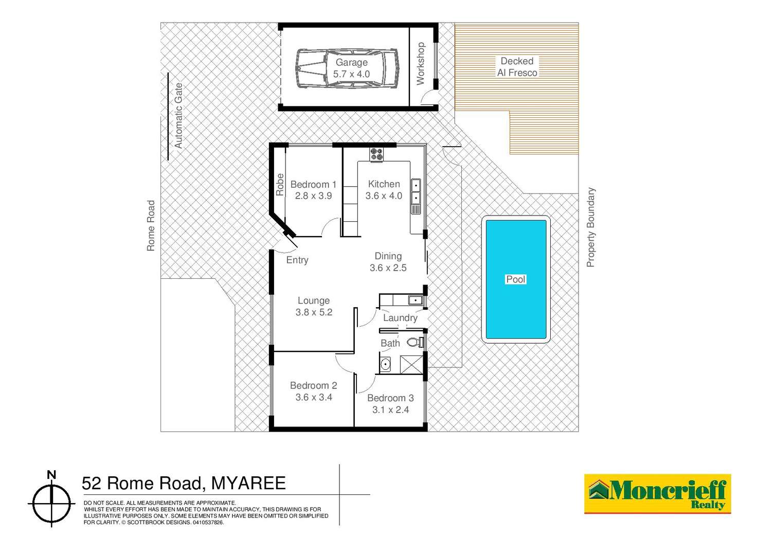 Floorplan of Homely house listing, 52 Rome Road, Myaree WA 6154