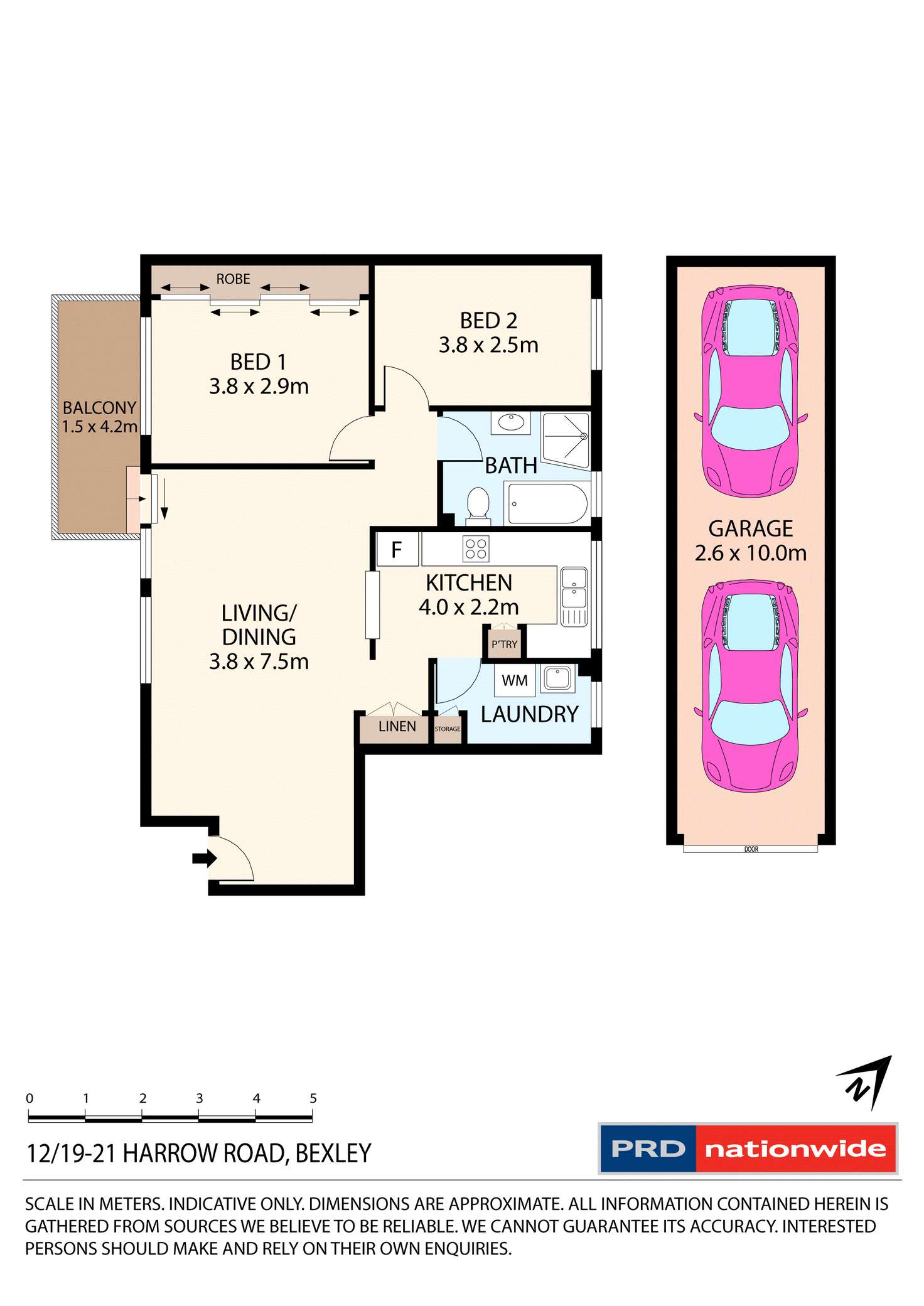 Floorplan of Homely unit listing, 12/19-21 Harrow Road, Bexley NSW 2207