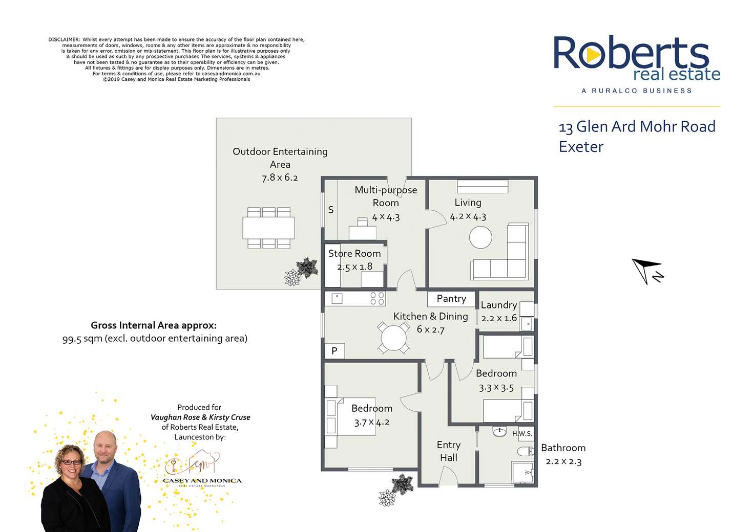 Floorplan of Homely house listing, 13 Glen Ard Mohr Road, Exeter TAS 7275