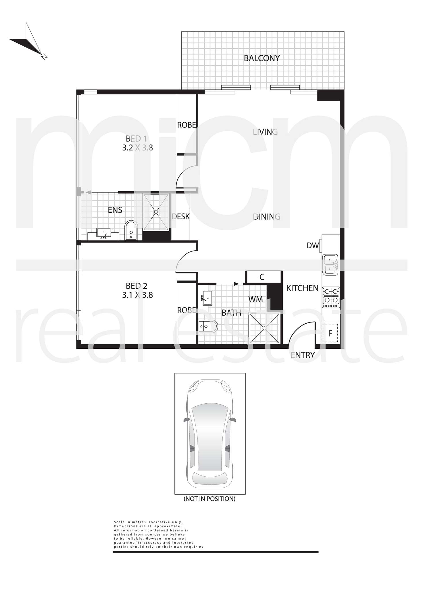 Floorplan of Homely apartment listing, 3104/118 Kavanagh Street, Southbank VIC 3006