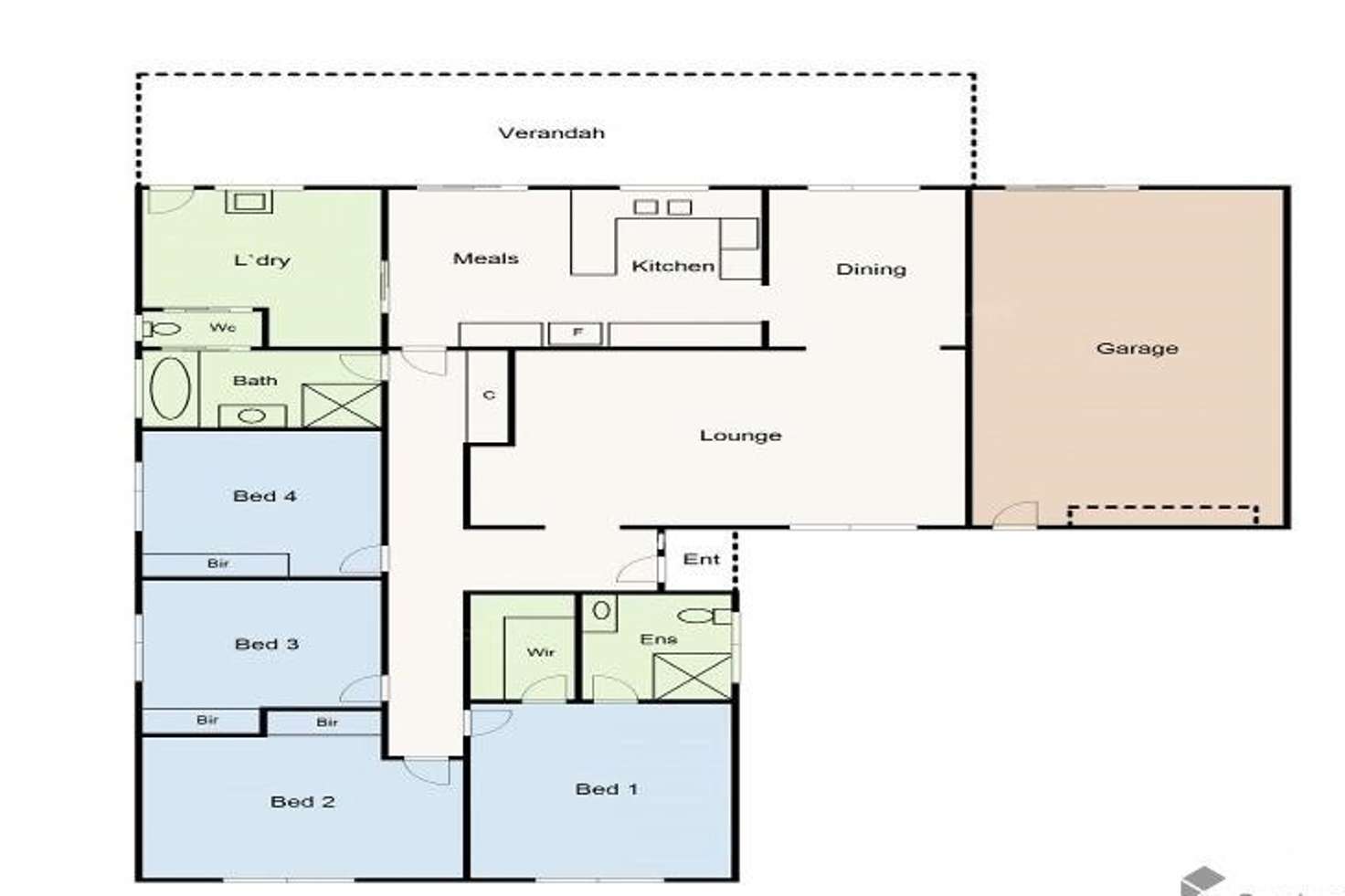 Floorplan of Homely house listing, 76 Banfield Street, Ararat VIC 3377