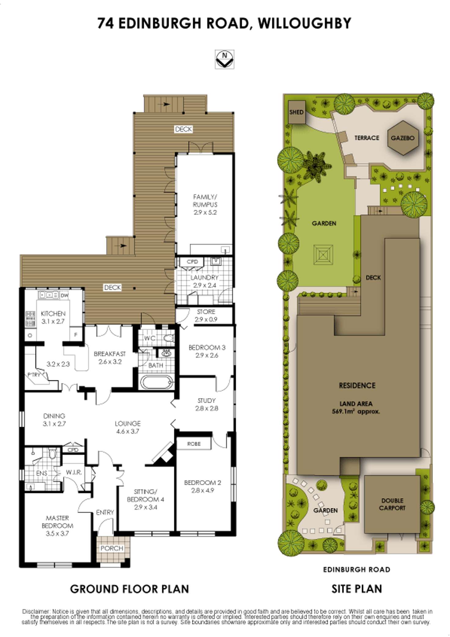 Floorplan of Homely house listing, 74 Edinburgh Road, Willoughby NSW 2068
