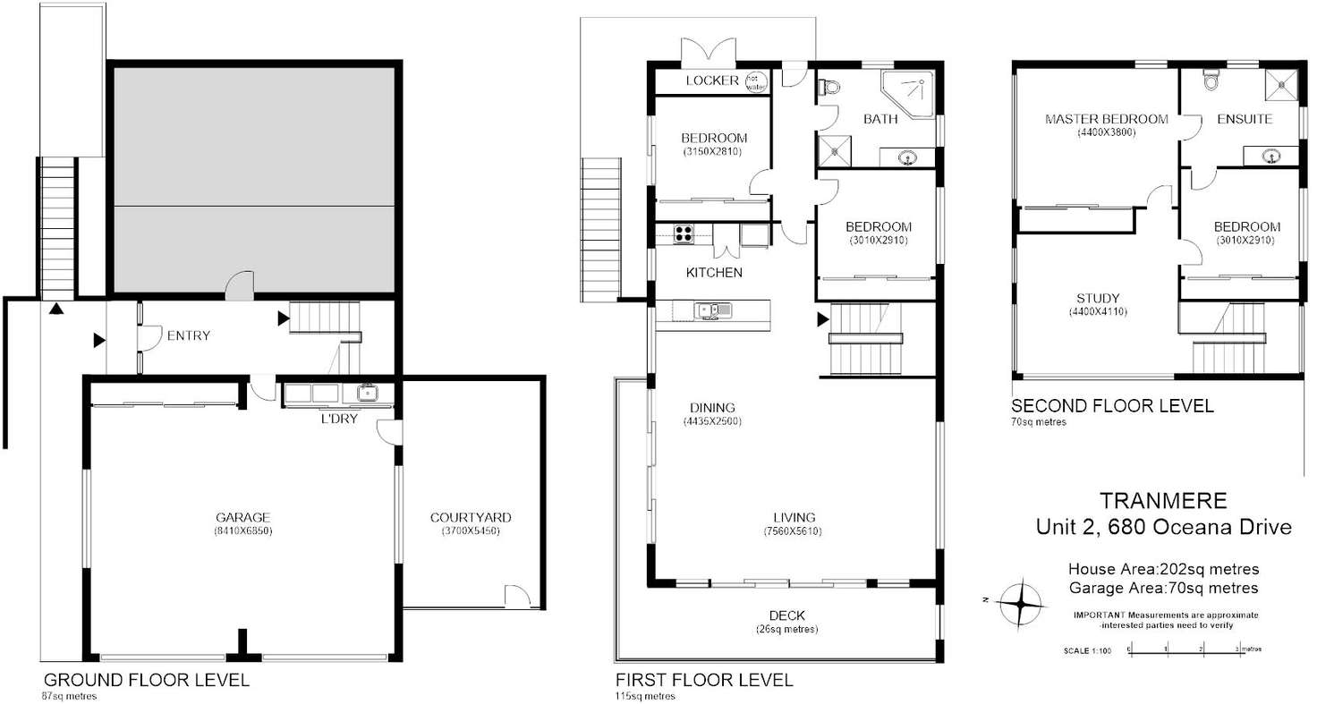 Floorplan of Homely townhouse listing, 2/680 Oceana Drive, Tranmere TAS 7018