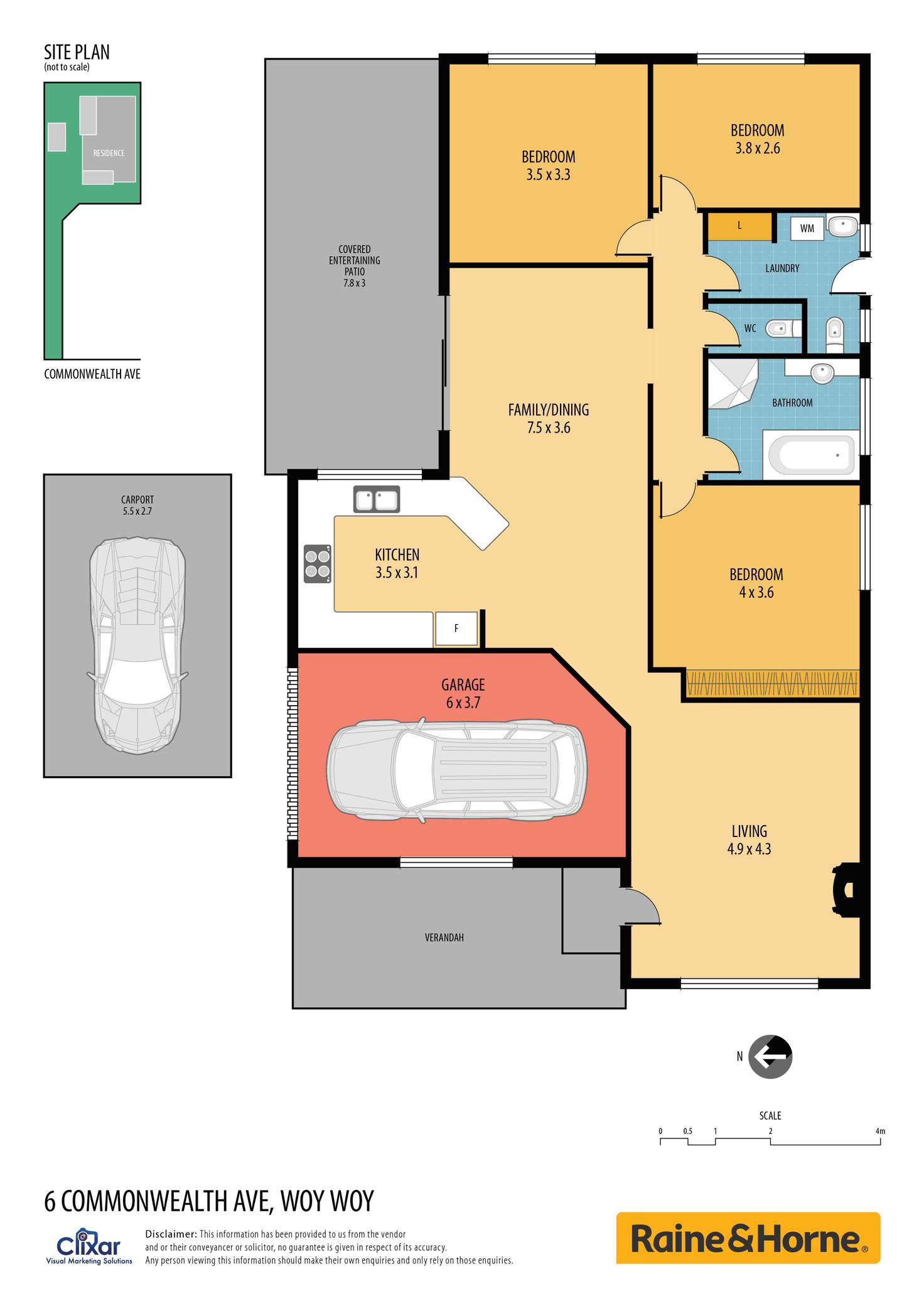 Floorplan of Homely house listing, 6 Commonwealth Avenue, Blackwall NSW 2256