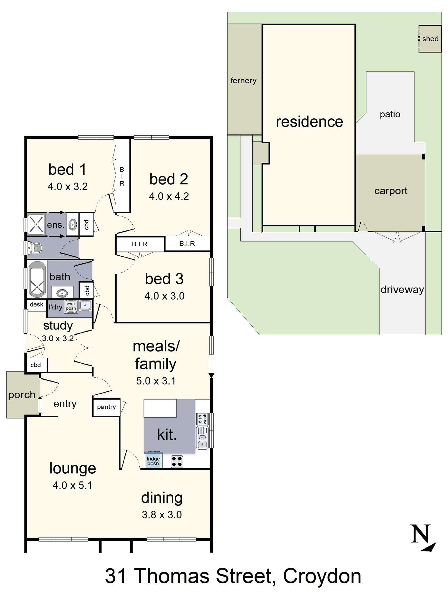 Floorplan of Homely house listing, 31 Thomas Street, Croydon South VIC 3136