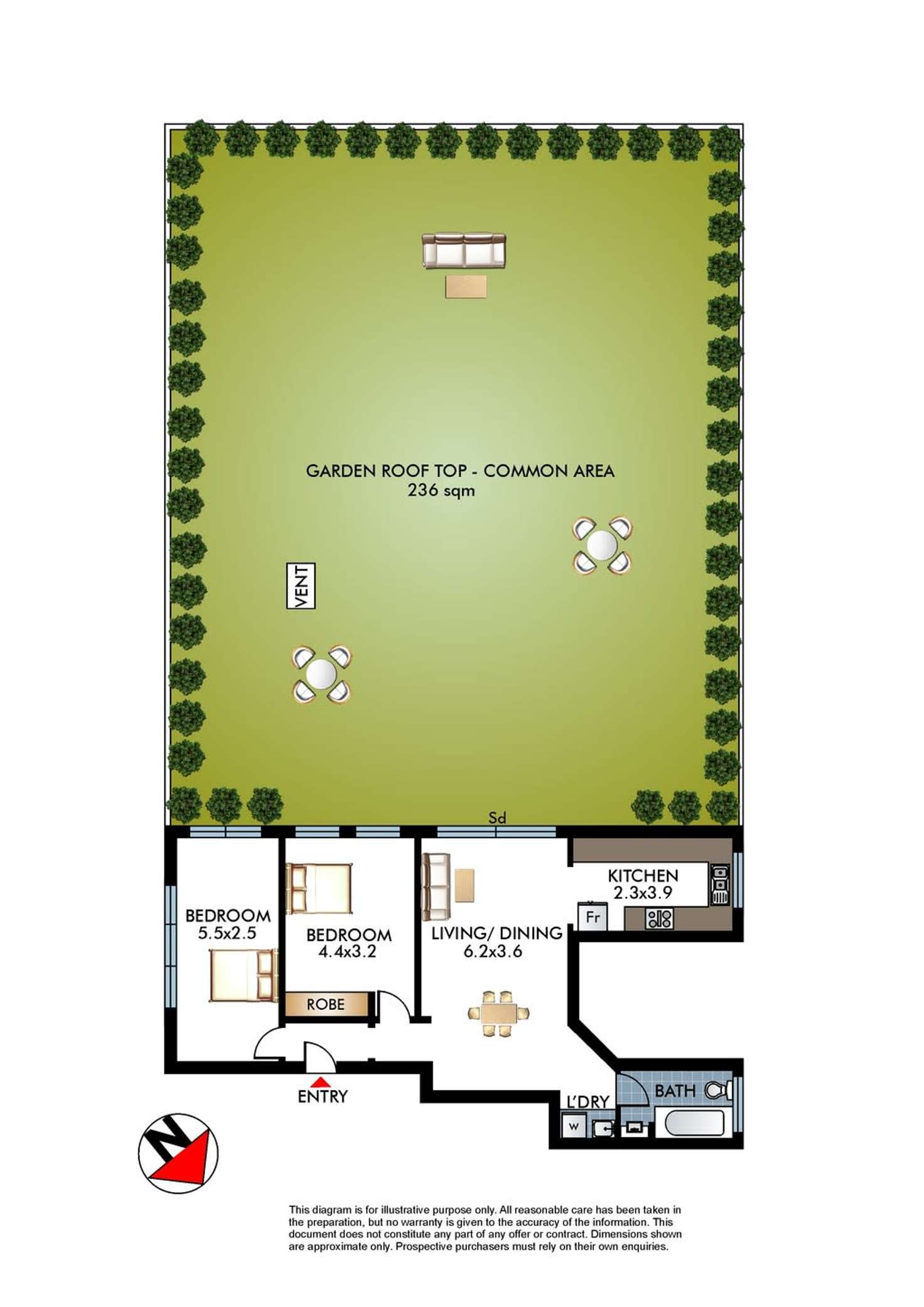 Floorplan of Homely apartment listing, 50/1 Beach Road, Bondi Beach NSW 2026