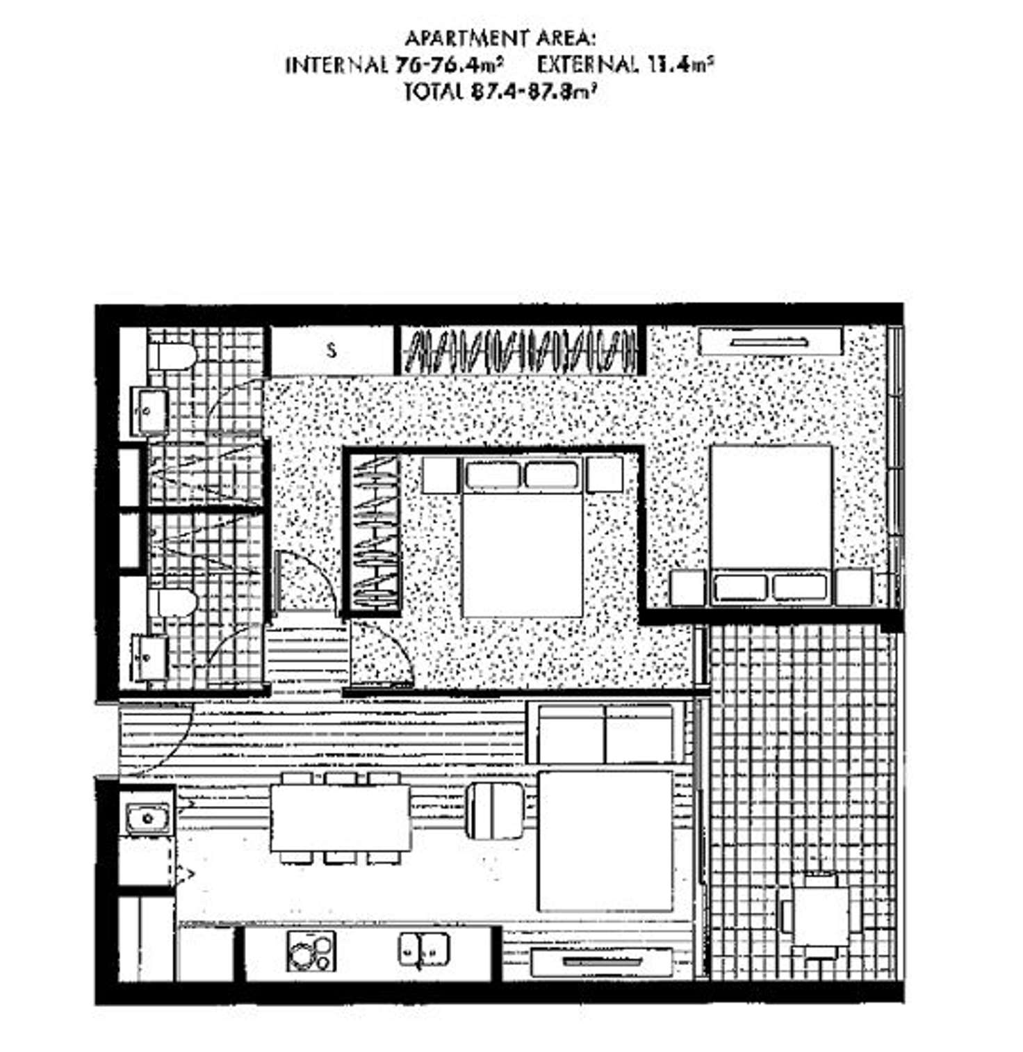 Floorplan of Homely unit listing, 712/31-39 London Circuit, City ACT 2601