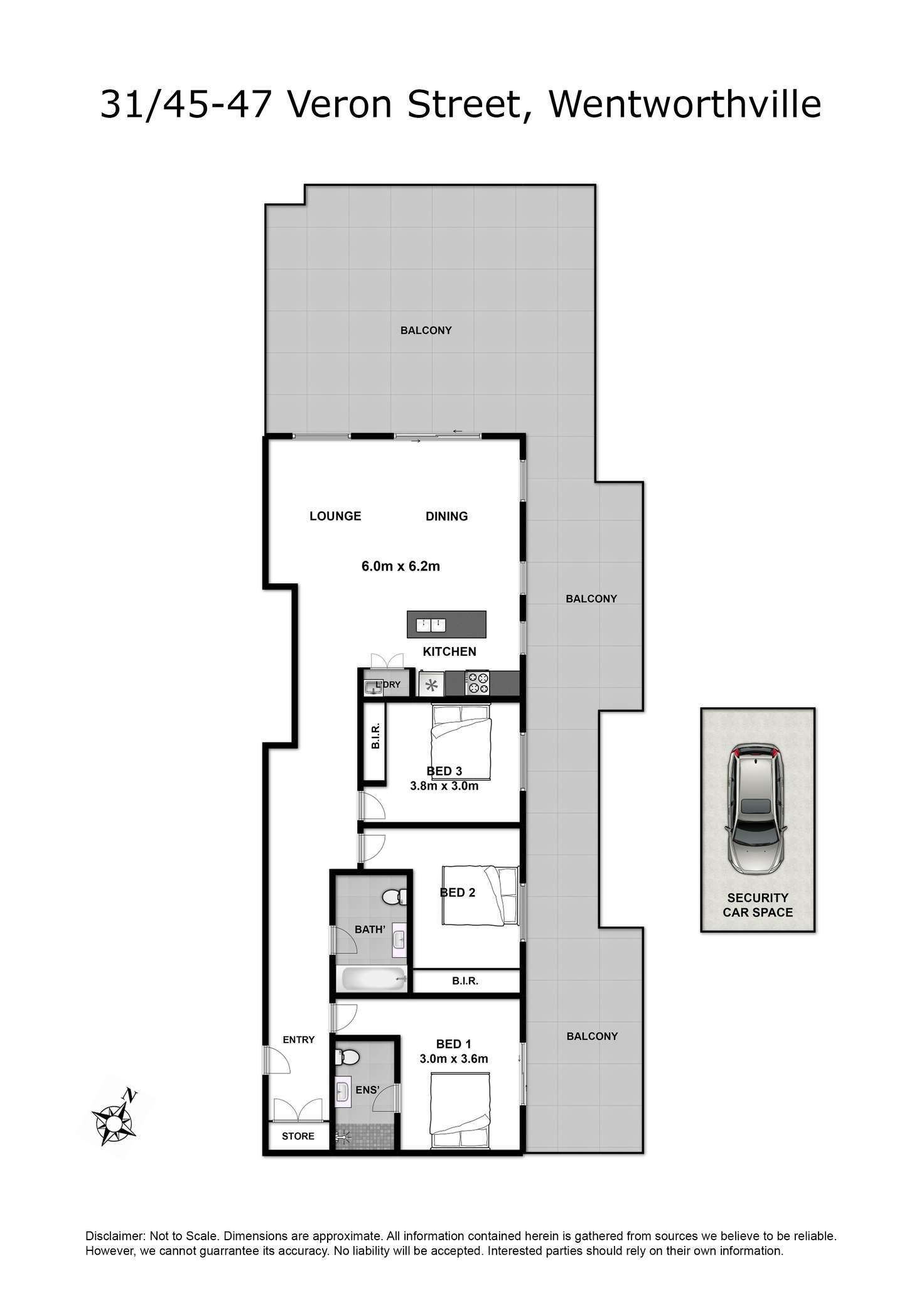 Floorplan of Homely apartment listing, 31/45-47 Veron Street, Wentworthville NSW 2145