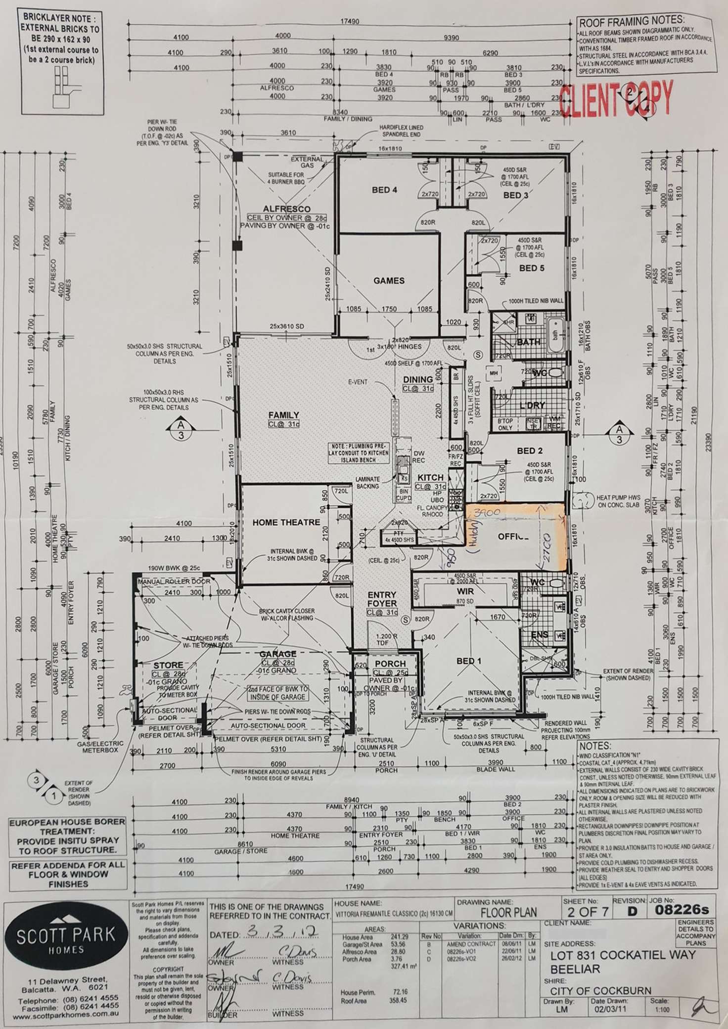 Floorplan of Homely house listing, 10 Cockatiel Way, Beeliar WA 6164