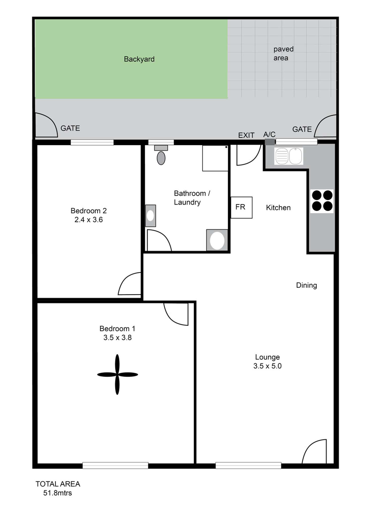 Floorplan of Homely house listing, 4/11 Whitney Street, Cheltenham SA 5014