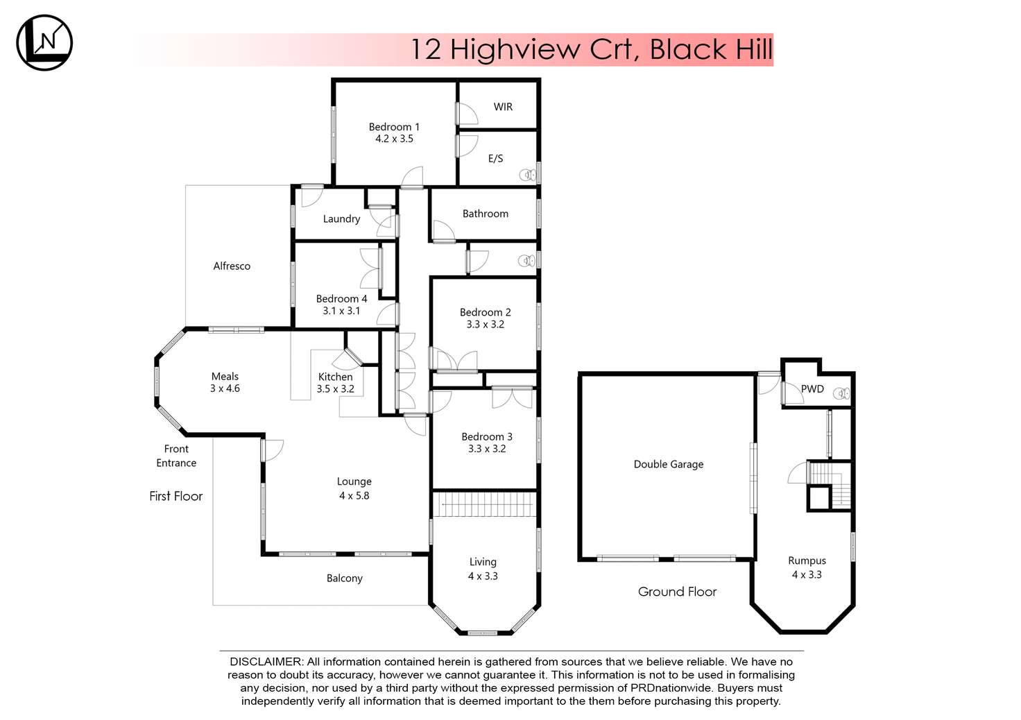 Floorplan of Homely house listing, 12 Highview Court, Black Hill VIC 3350