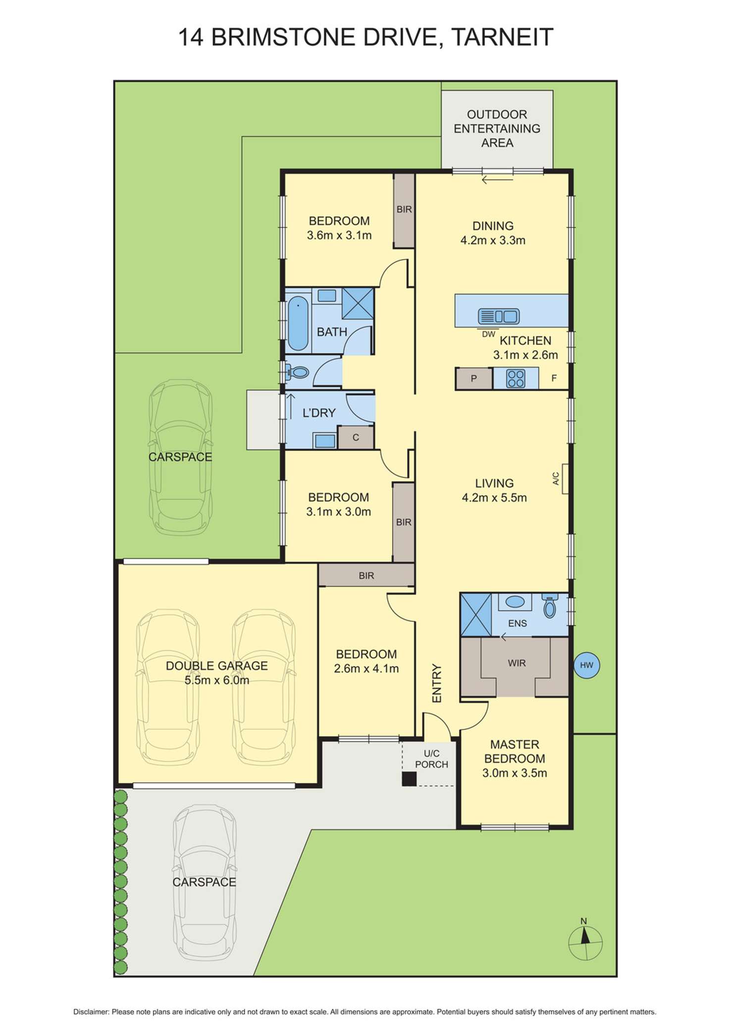 Floorplan of Homely house listing, 14 Brimstone Drive, Tarneit VIC 3029