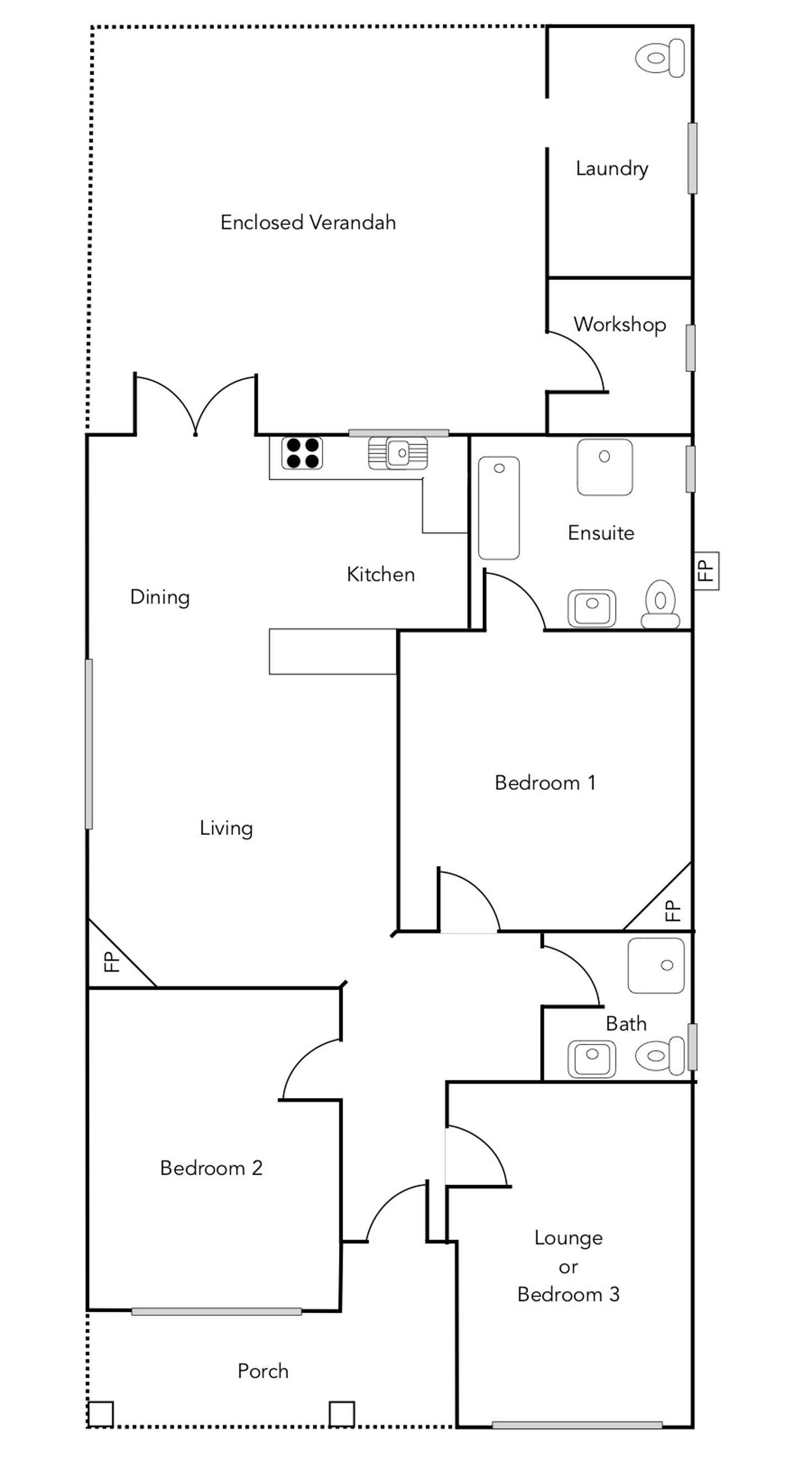 Floorplan of Homely house listing, 21 Blake Street, Ararat VIC 3377