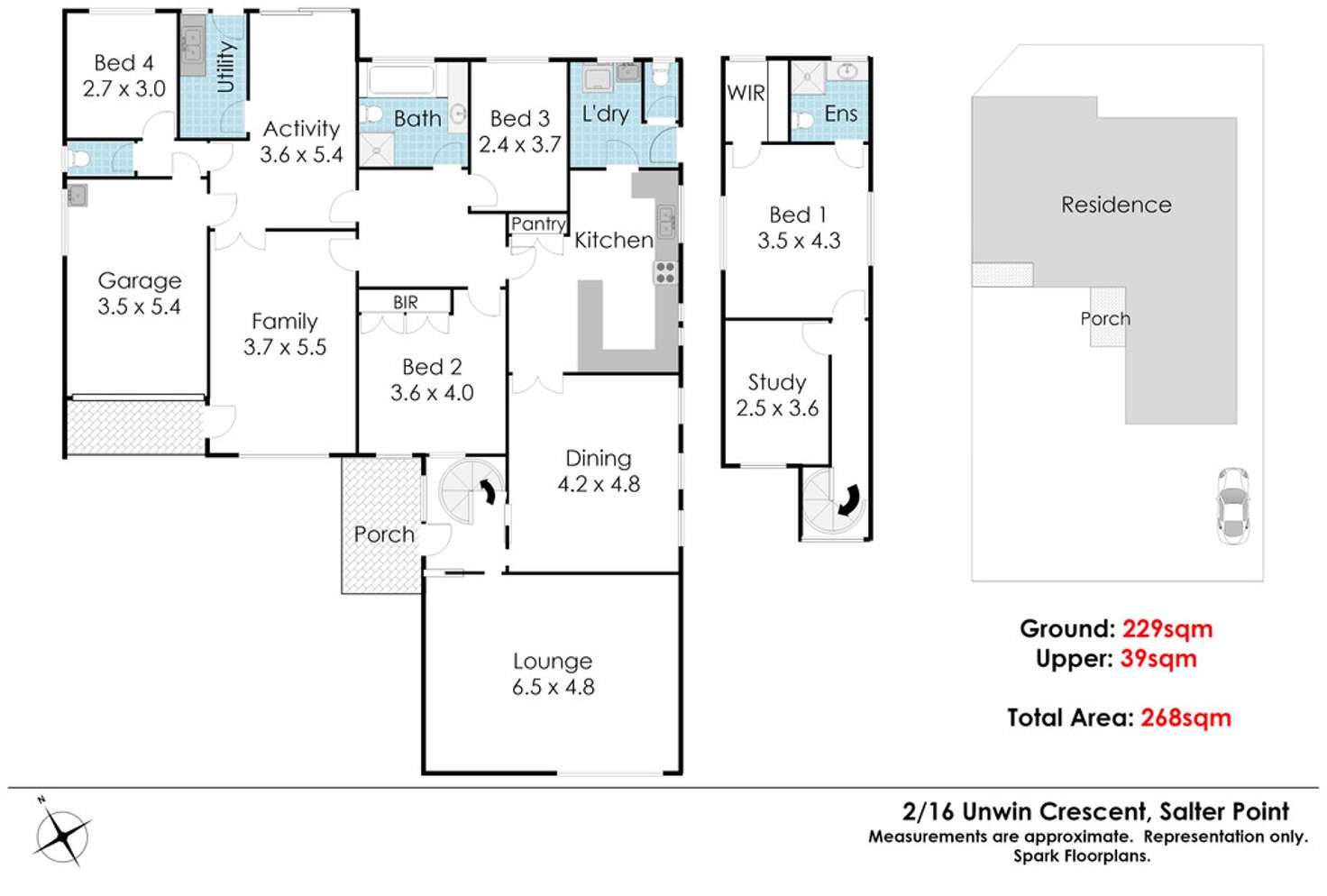 Floorplan of Homely house listing, 2/16 Unwin Crescent, Salter Point WA 6152