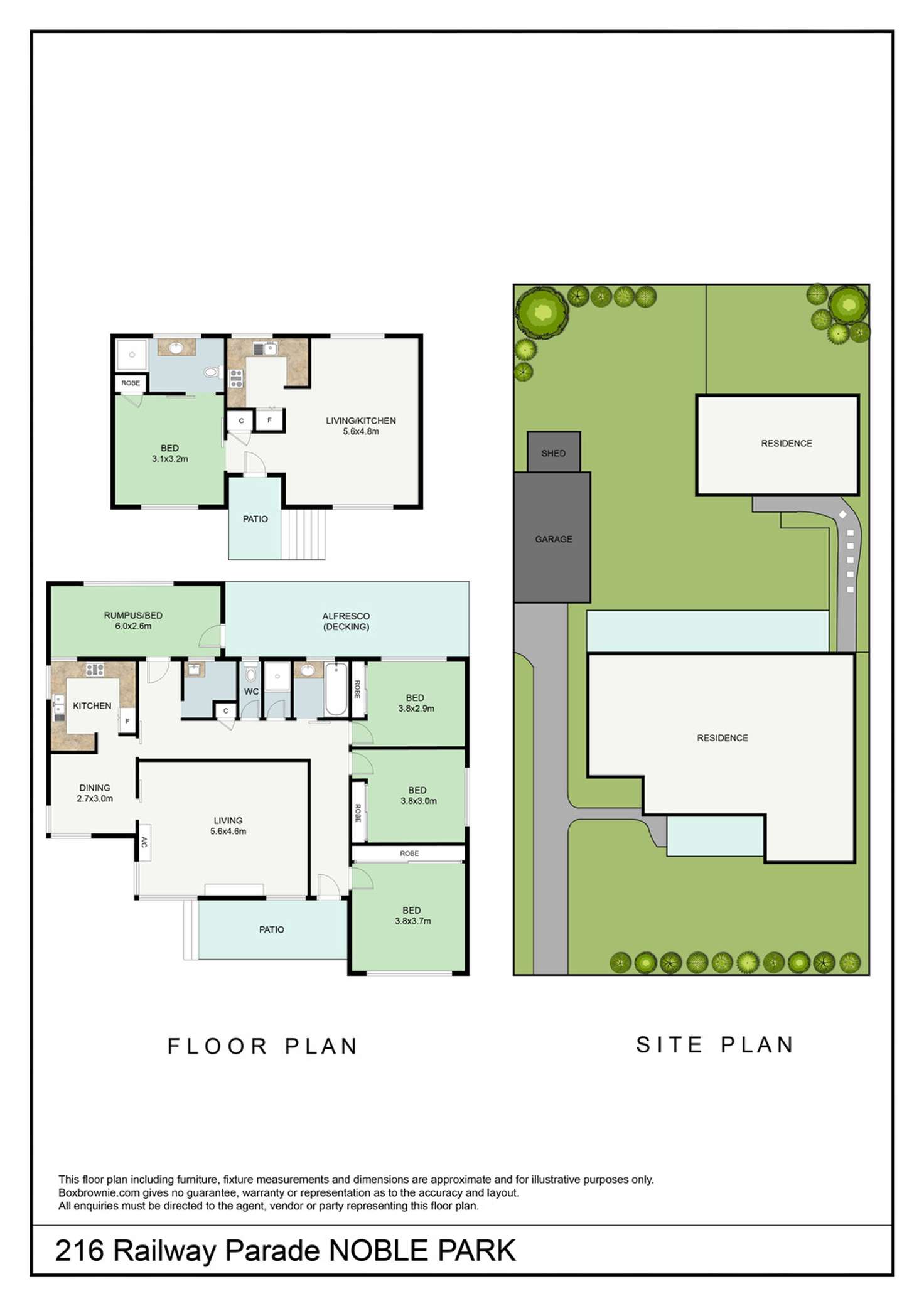 Floorplan of Homely house listing, 216 Railway Parade, Noble Park VIC 3174