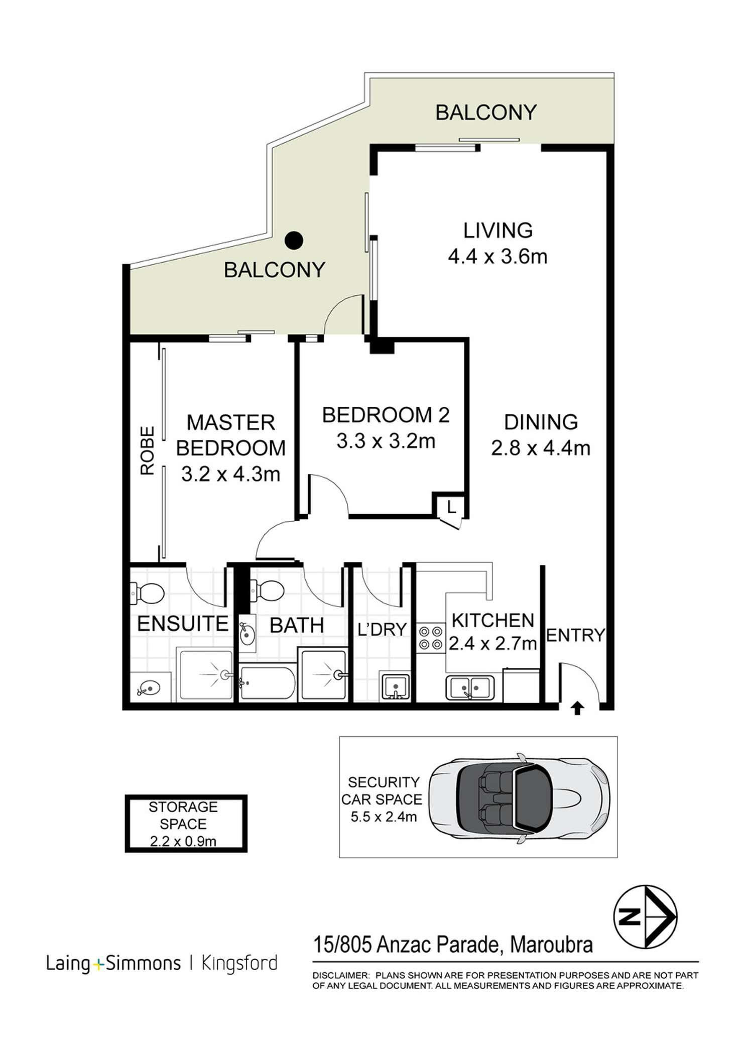 Floorplan of Homely apartment listing, 15/805-813 Anzac Parade, Maroubra NSW 2035