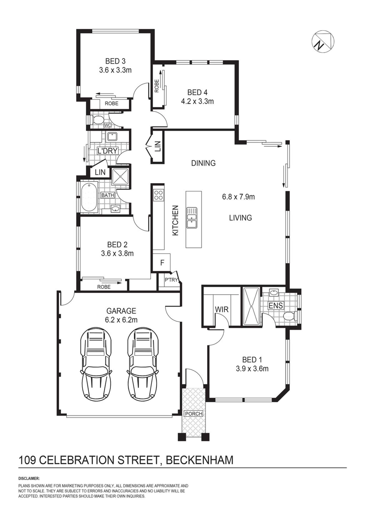 Floorplan of Homely house listing, 109 Celebration Street, Beckenham WA 6107