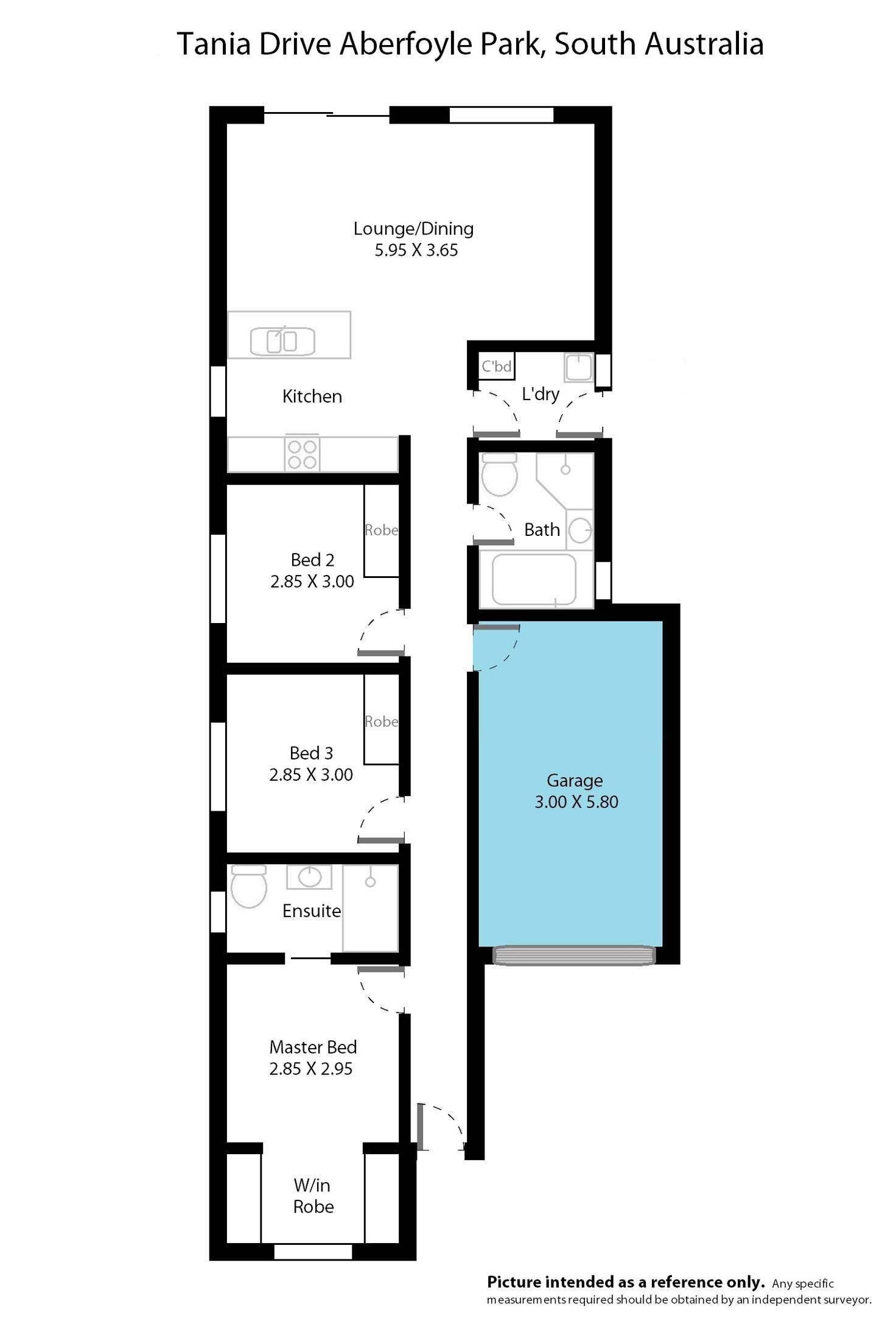 Floorplan of Homely residentialLand listing, 1/65 Tania Drive, Aberfoyle Park SA 5159