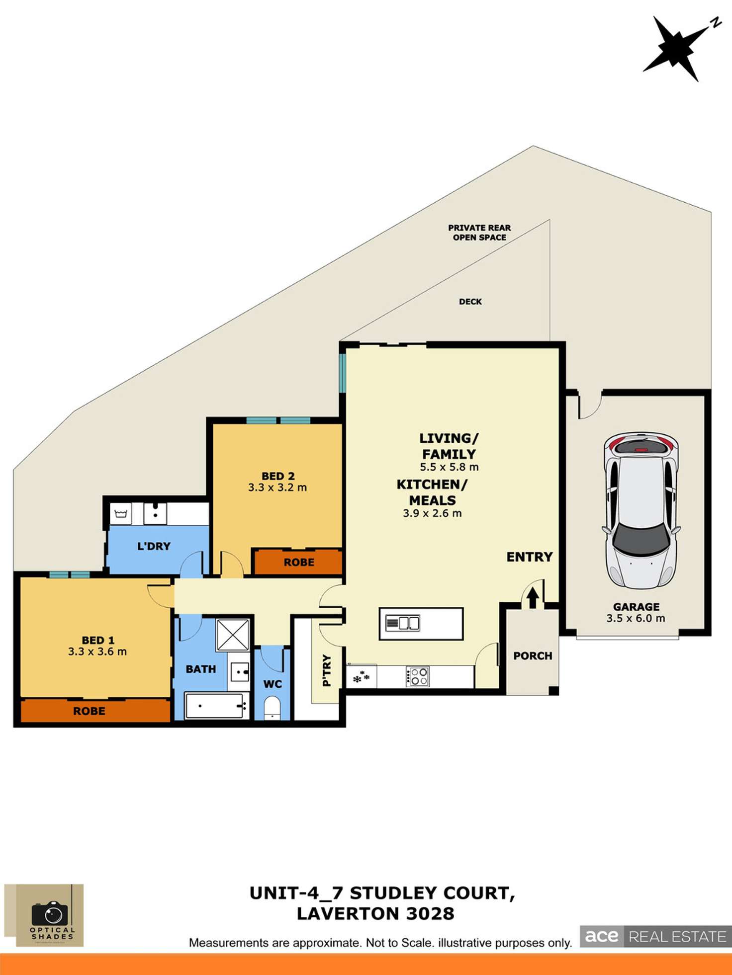 Floorplan of Homely unit listing, 4/7 Studley Court, Laverton VIC 3028