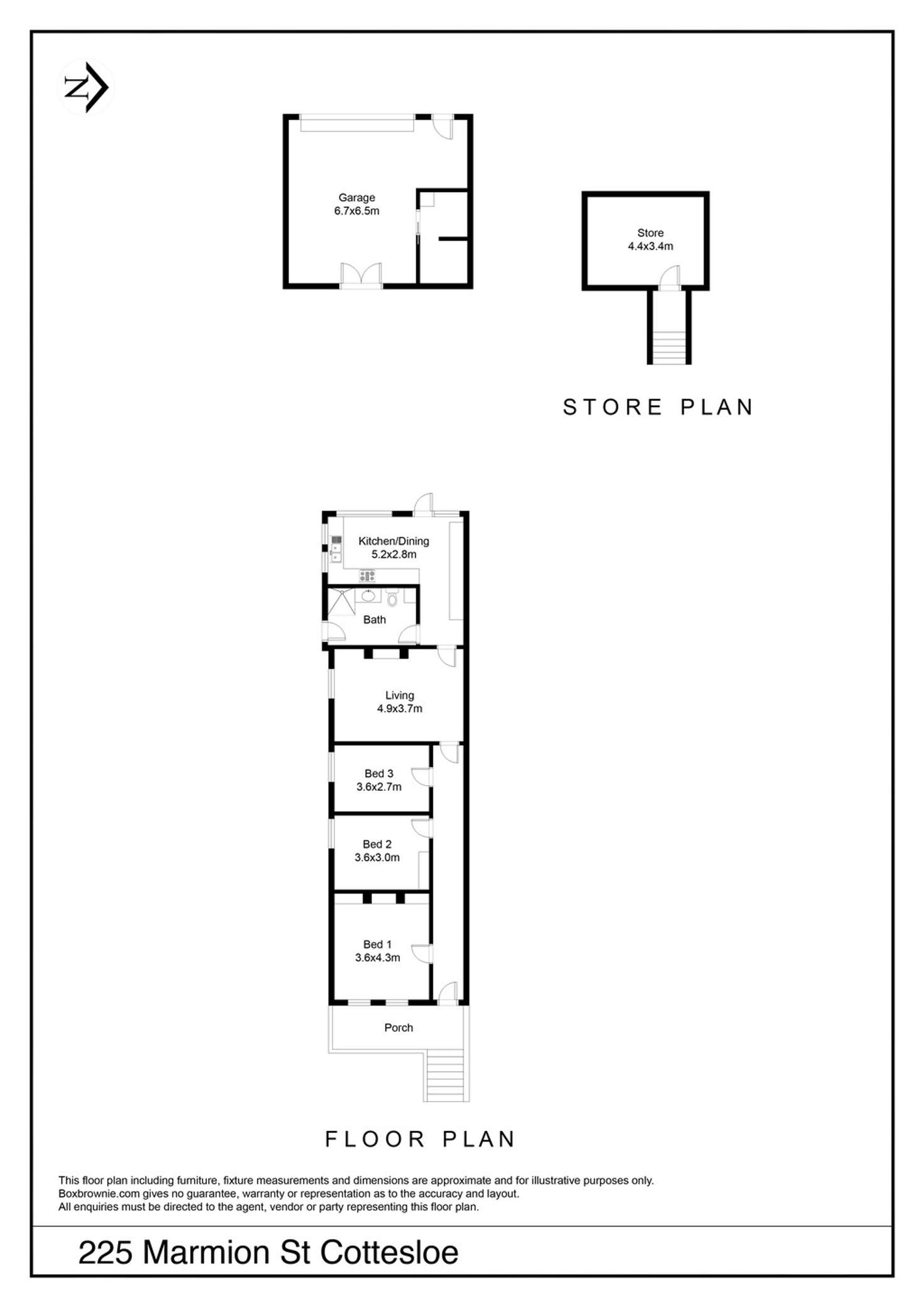 Floorplan of Homely house listing, 225 Marmion Street, Cottesloe WA 6011