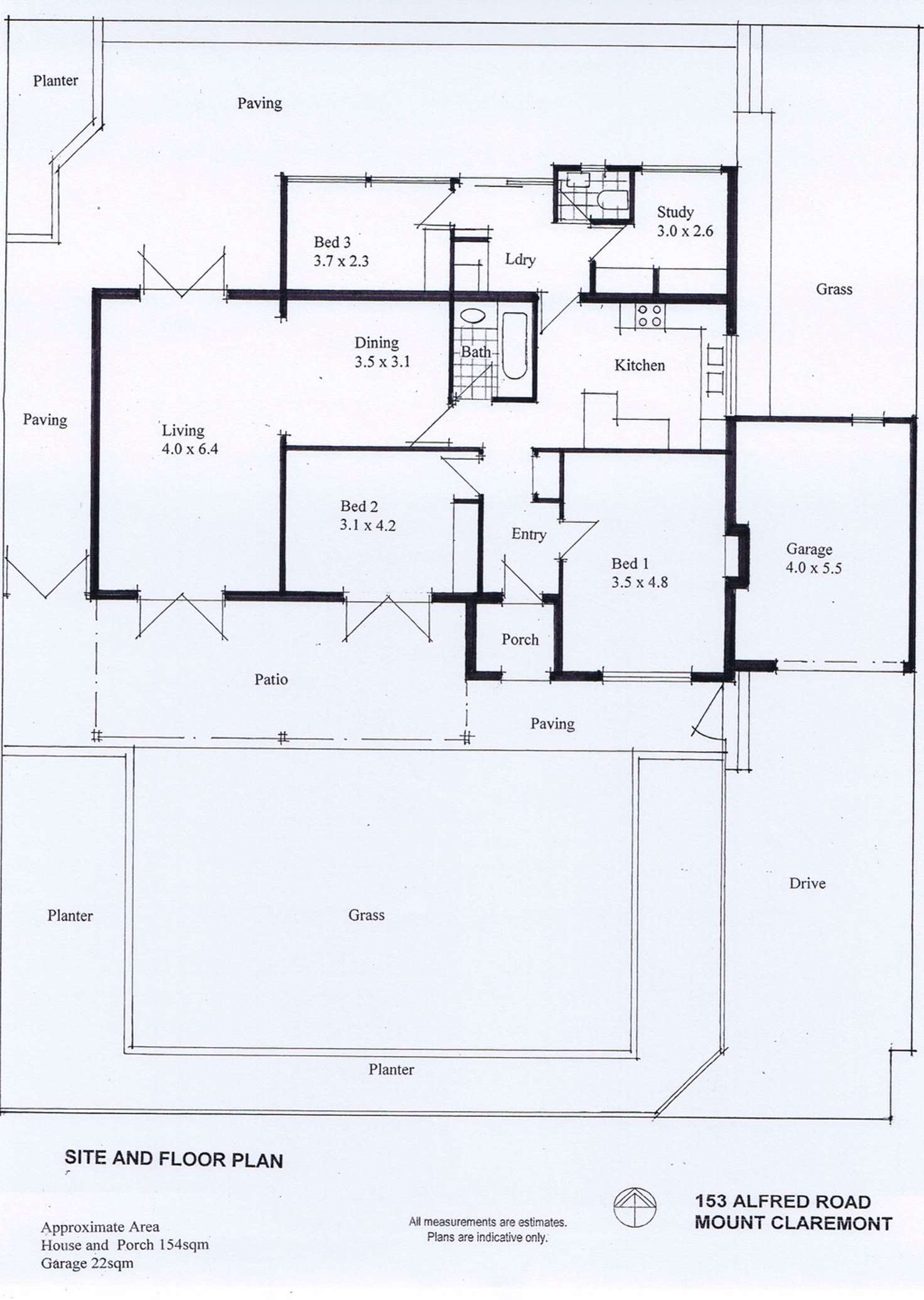 Floorplan of Homely house listing, 153 Alfred Road, Mount Claremont WA 6010