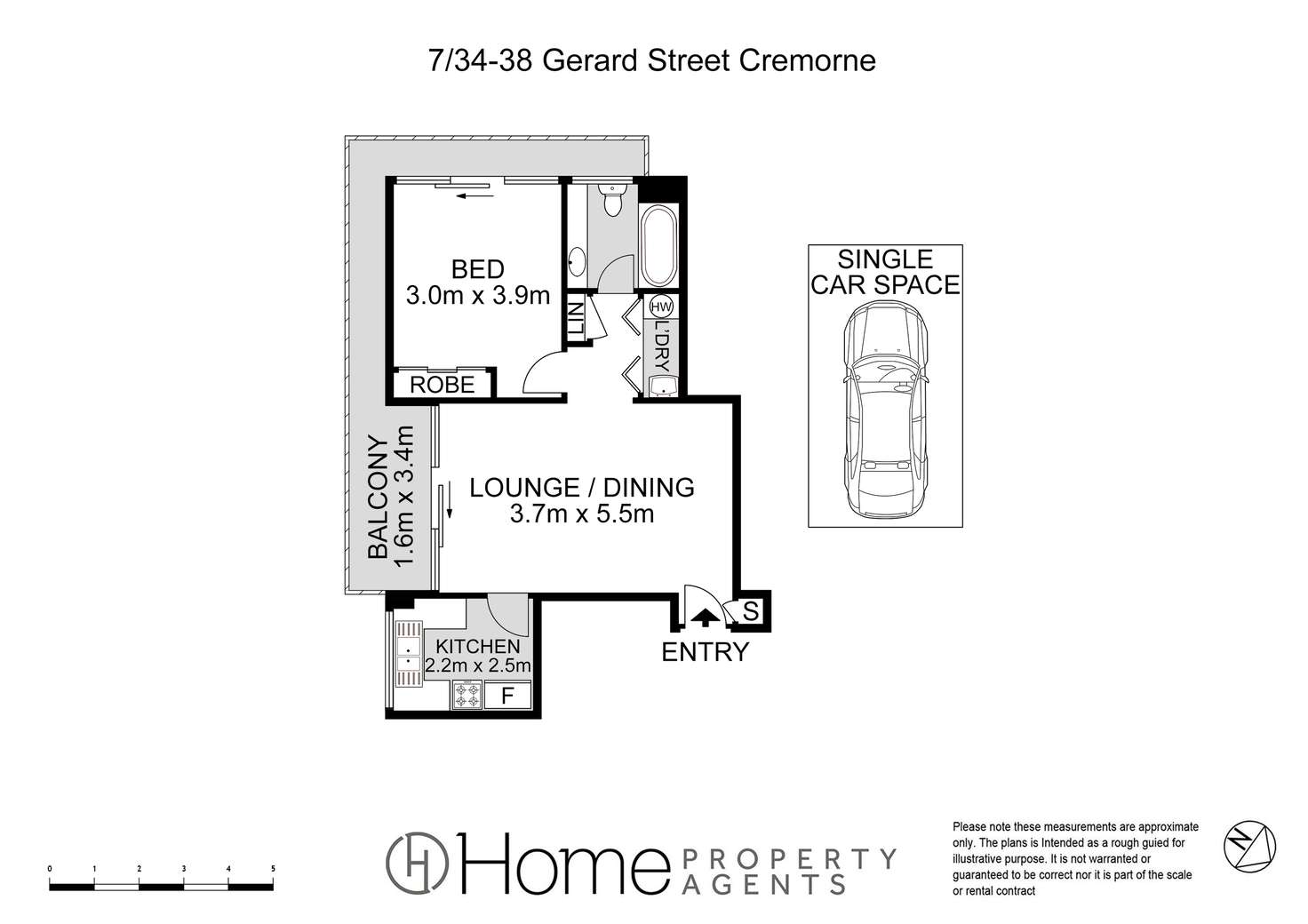 Floorplan of Homely apartment listing, 7/34-38 Gerard Street, Cremorne NSW 2090