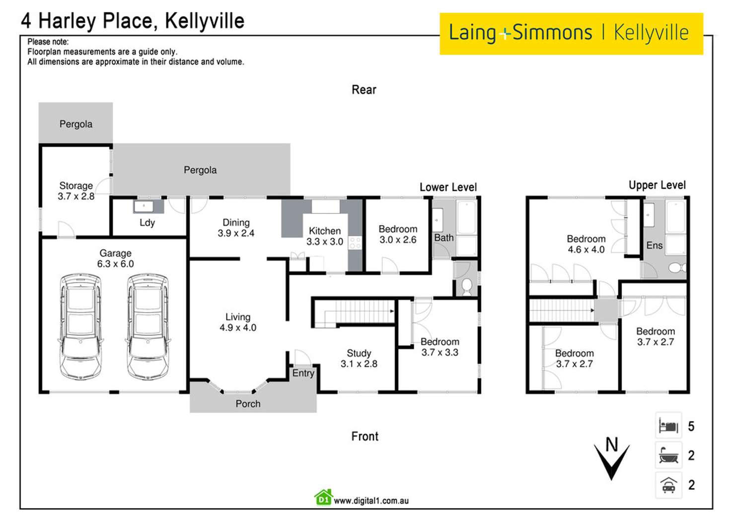 Floorplan of Homely house listing, 4 Harley Place, Kellyville NSW 2155