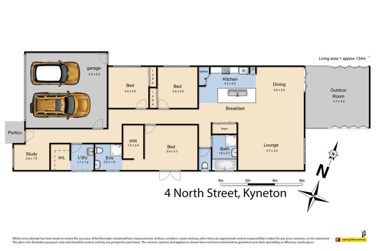 Floorplan of Homely house listing, 4 North Street, Kyneton VIC 3444