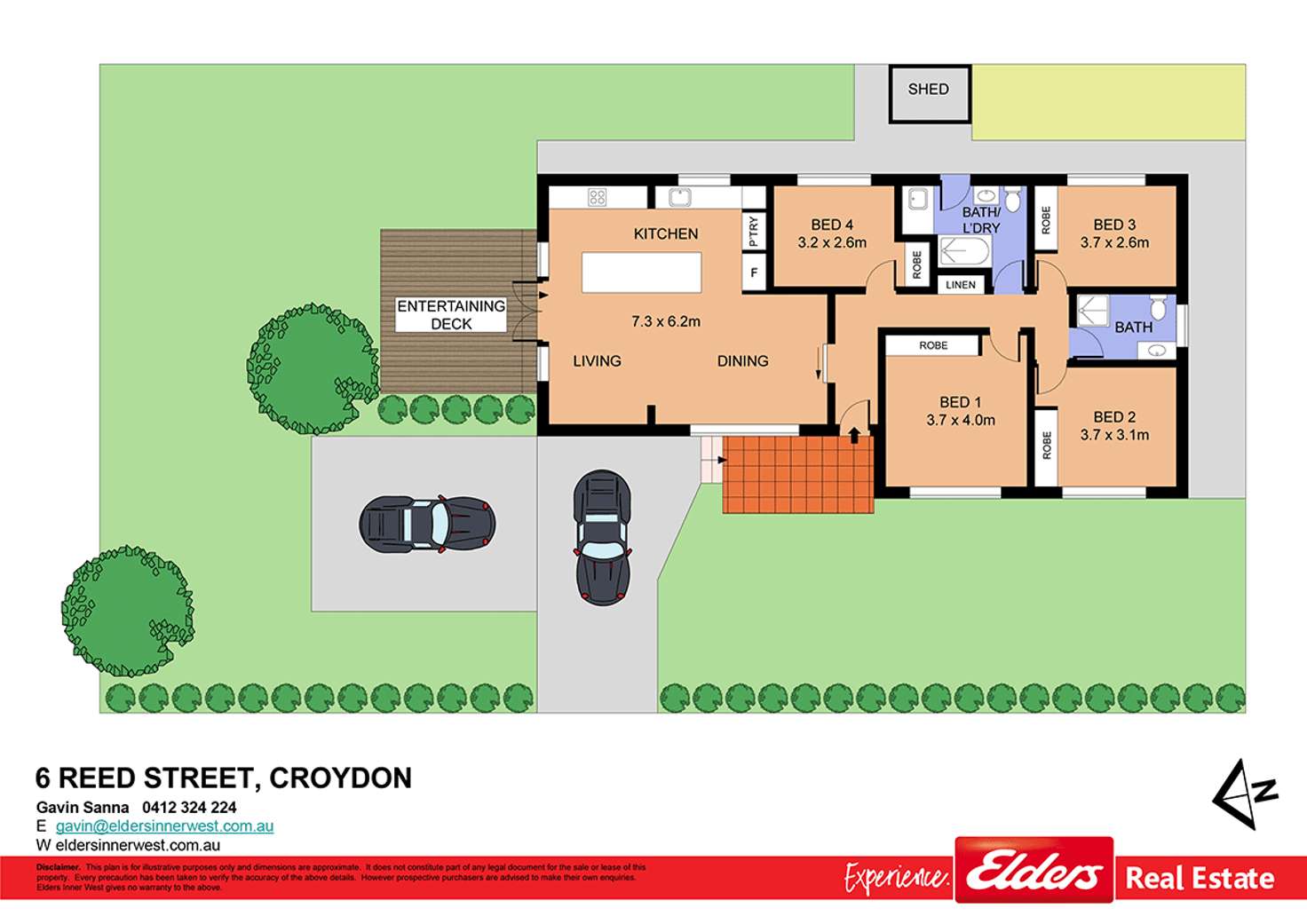 Floorplan of Homely house listing, 6 Reed Street, Croydon NSW 2132