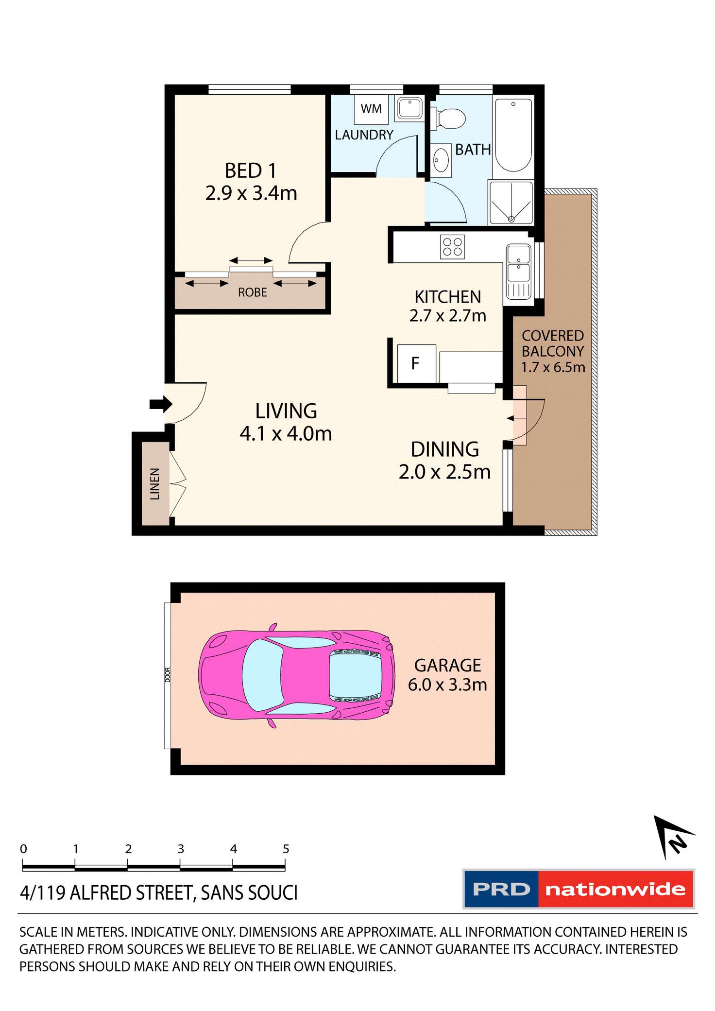 Floorplan of Homely unit listing, 4/119 Alfred Street, Sans Souci NSW 2219