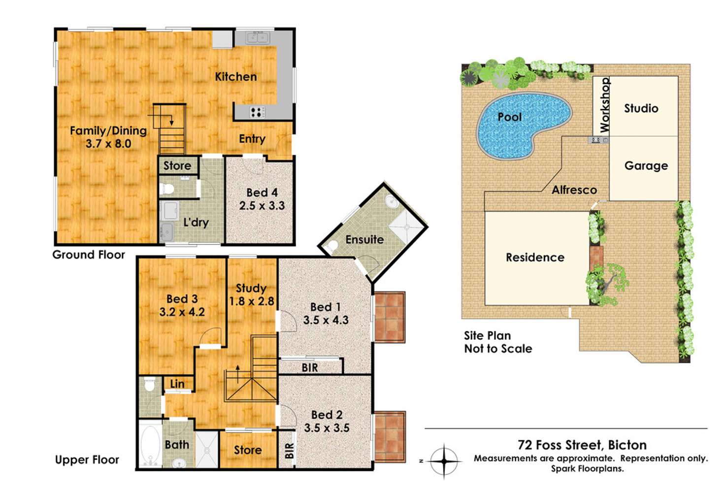 Floorplan of Homely house listing, 72 Foss Street, Bicton WA 6157