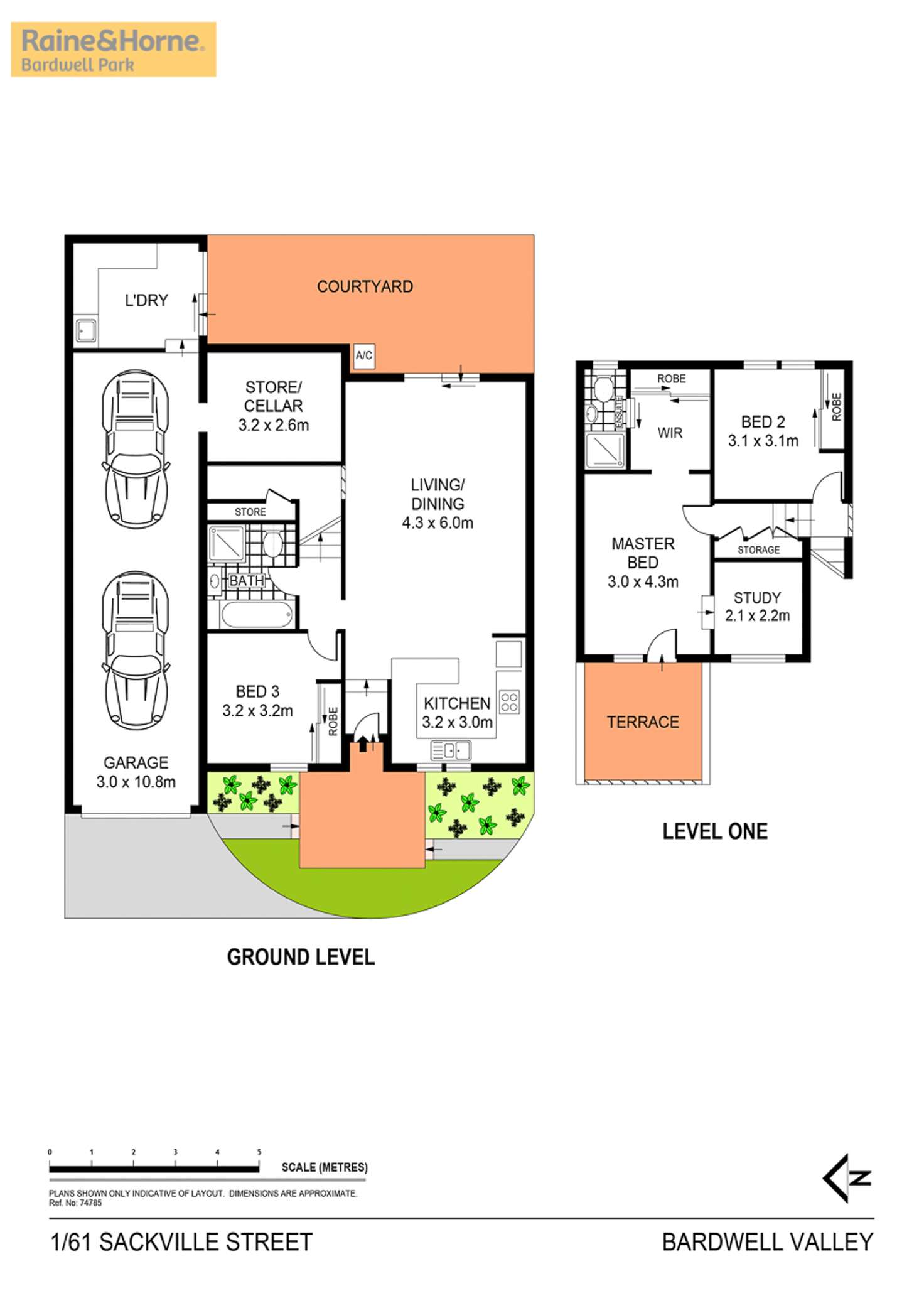 Floorplan of Homely townhouse listing, 1/61 Sackville Street, Bardwell Valley NSW 2207