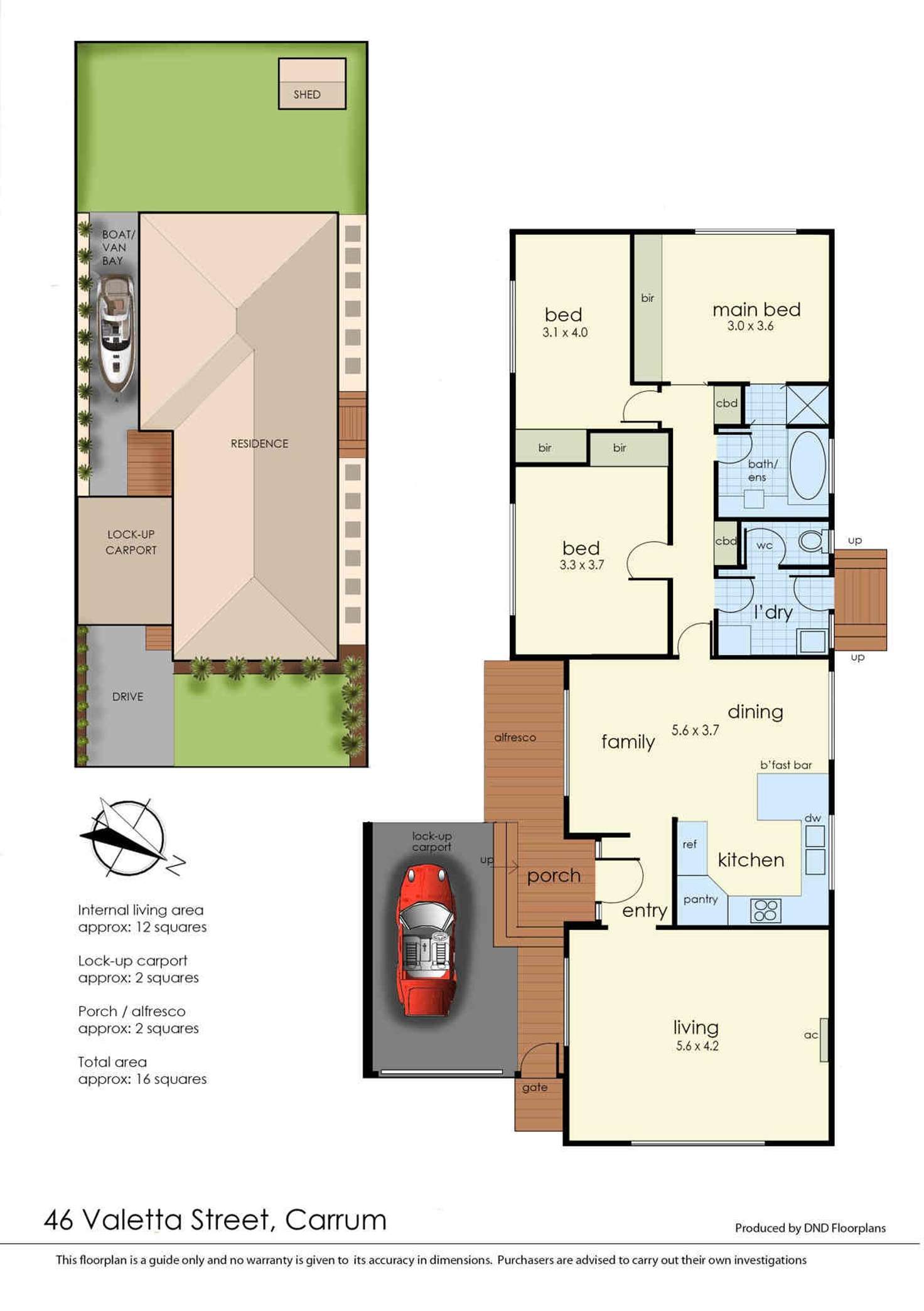 Floorplan of Homely house listing, 46 Valetta Street, Carrum VIC 3197